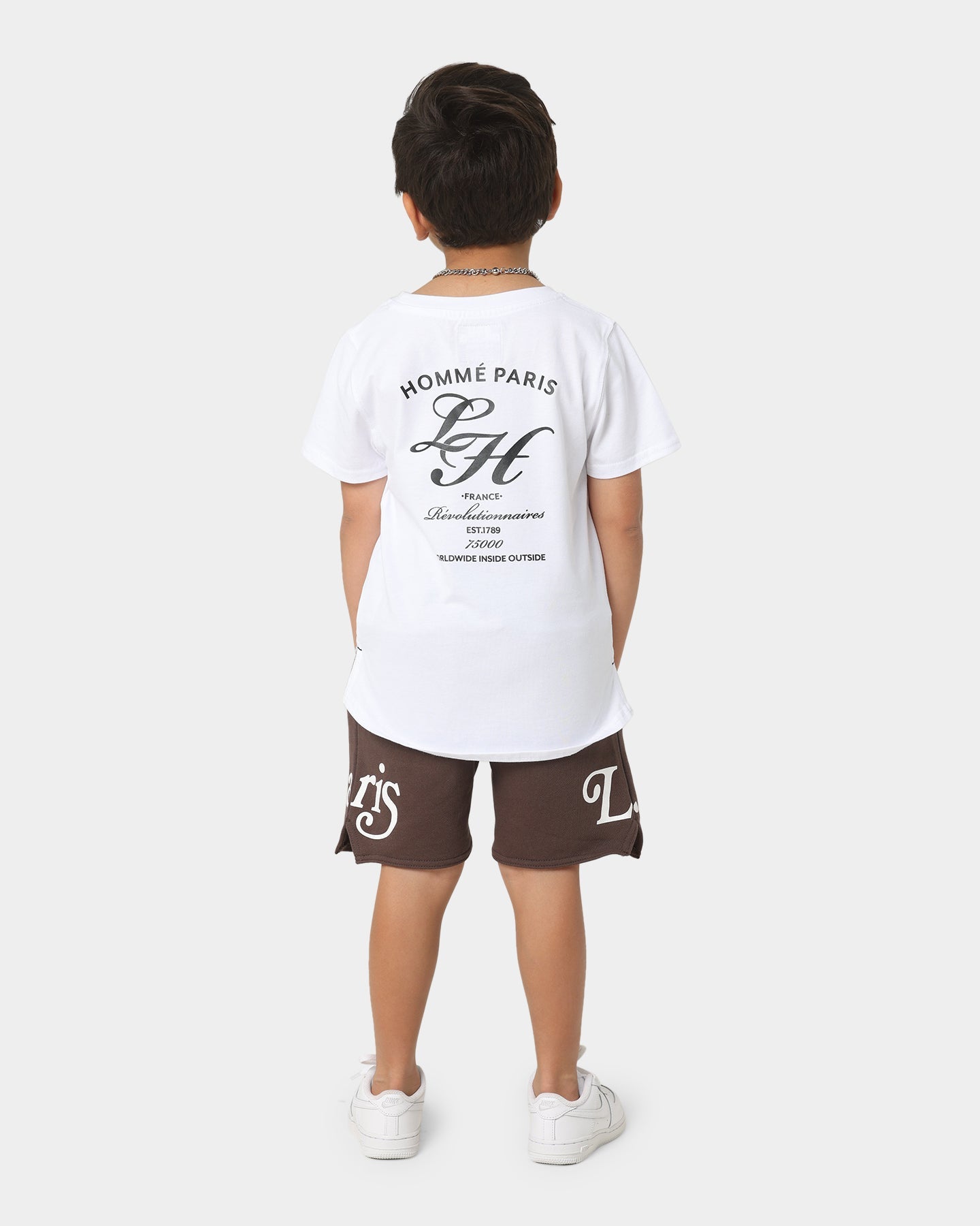 Lil Homm√© Kids' Revolution Droptail Short Sleeve T-Shirt White