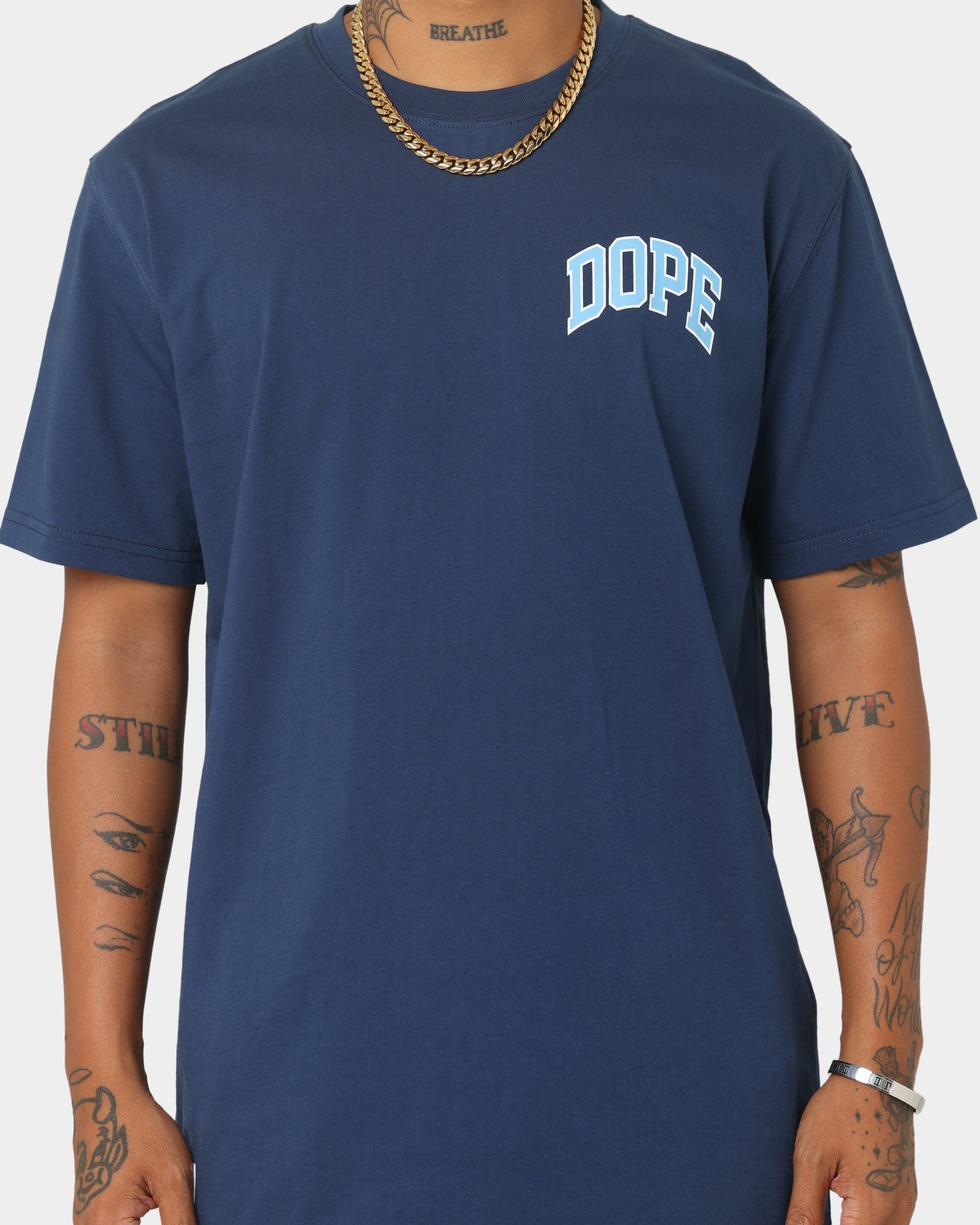 Dope Cali T-Shirt Blue/White