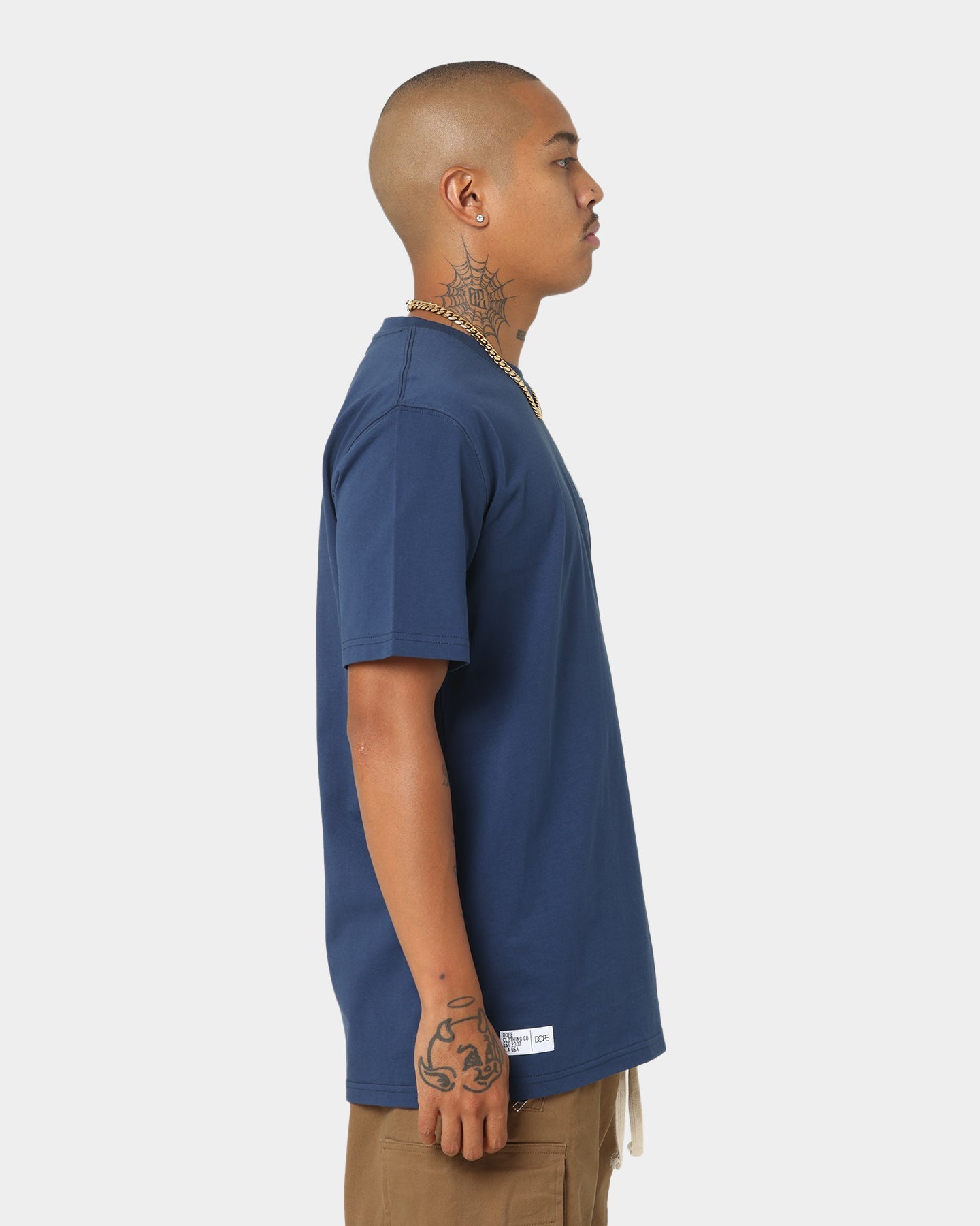 Dope Cali T-Shirt Blue/White