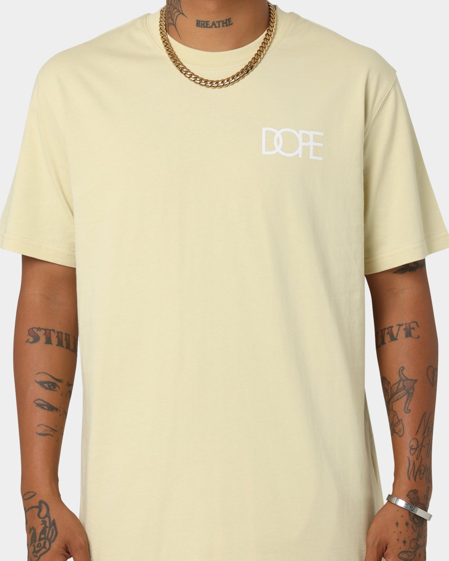 Dope Core Logo T-Shirt Sand/White