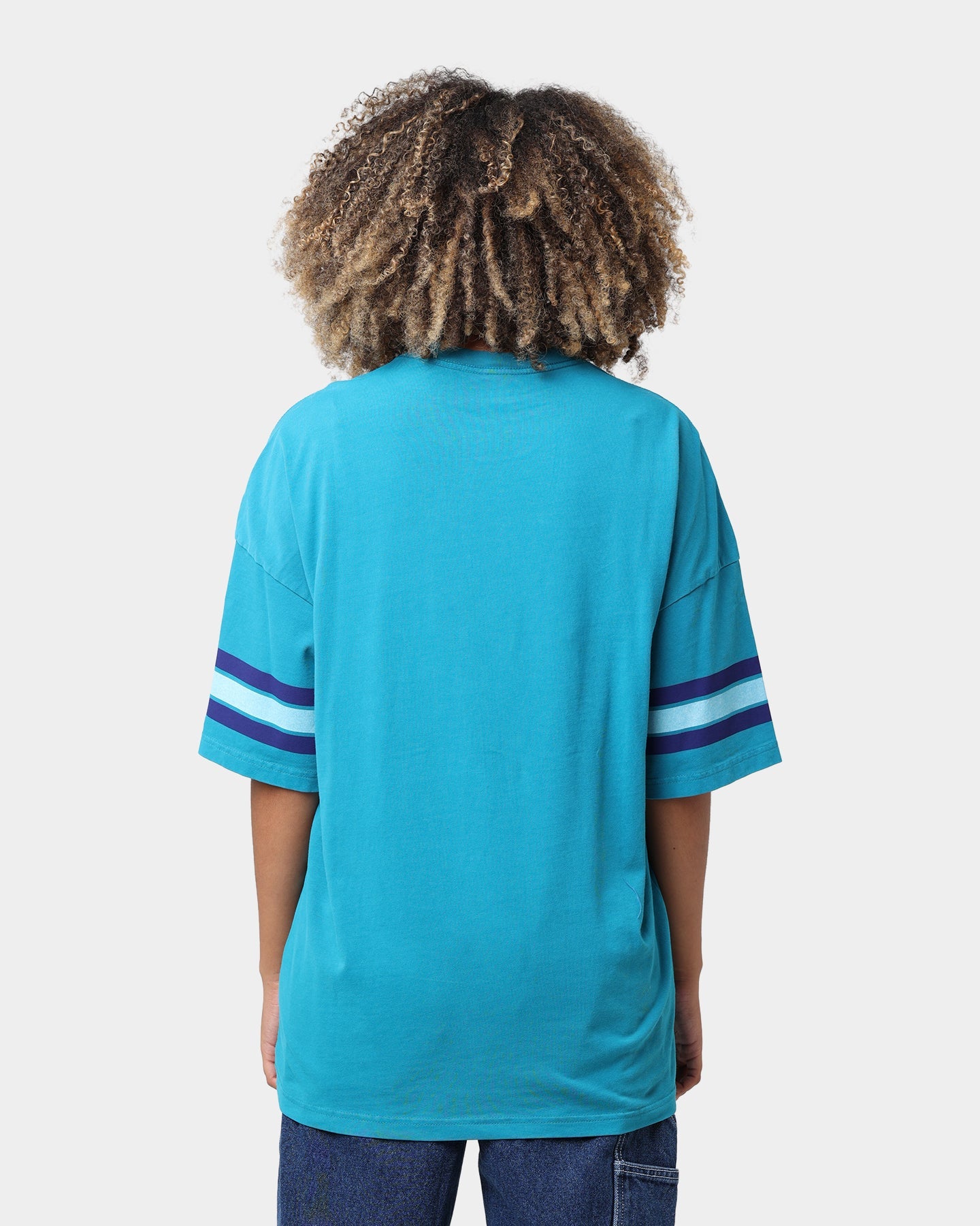 Mitchell & Ness Charlotte Hornets Vintage Conference T-Shirt Faded Teal Style001
