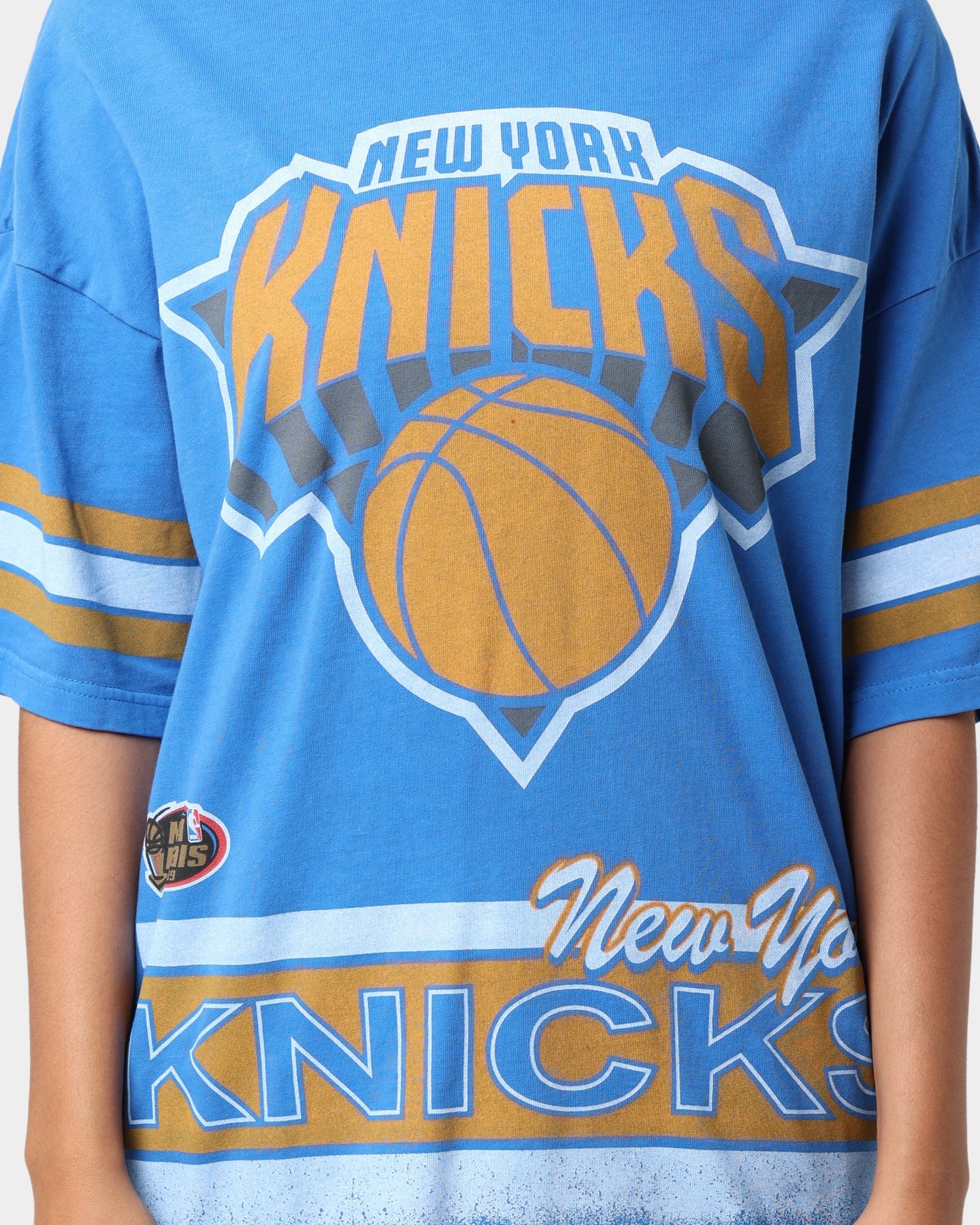 Mitchell & Ness New York Knicks Vintage Conference T-Shirt Faded Royal Style001