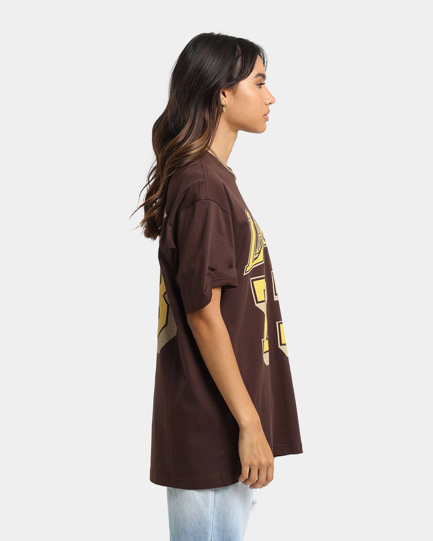 Mitchell & Ness Los Angeles Lakers Dennis Rodman #73 Lux Brown T-Shirt Baroque Brown Style001