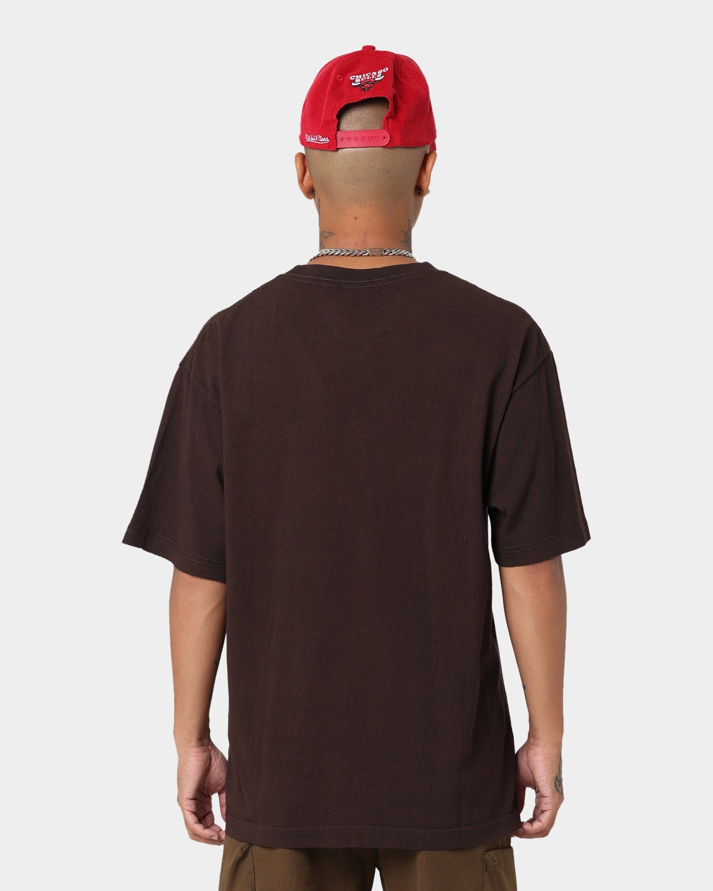 Mitchell & Ness Chicago Bulls Rodman Photo T-Shirt Baroque Brown