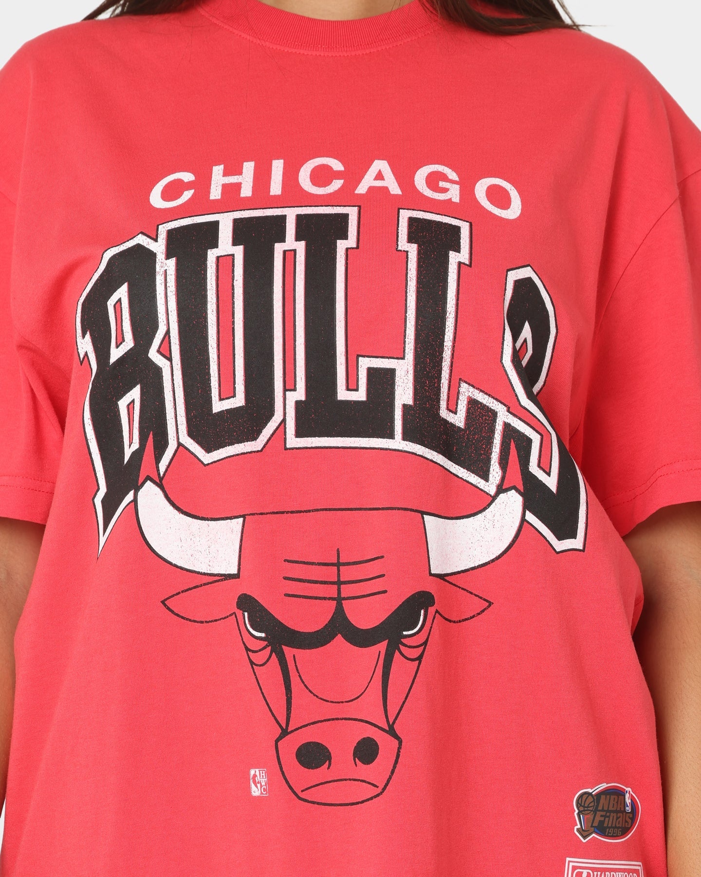 Mitchell & Ness Chicago Bulls XL Arch Vintage T-Shirt Faded Red Style001