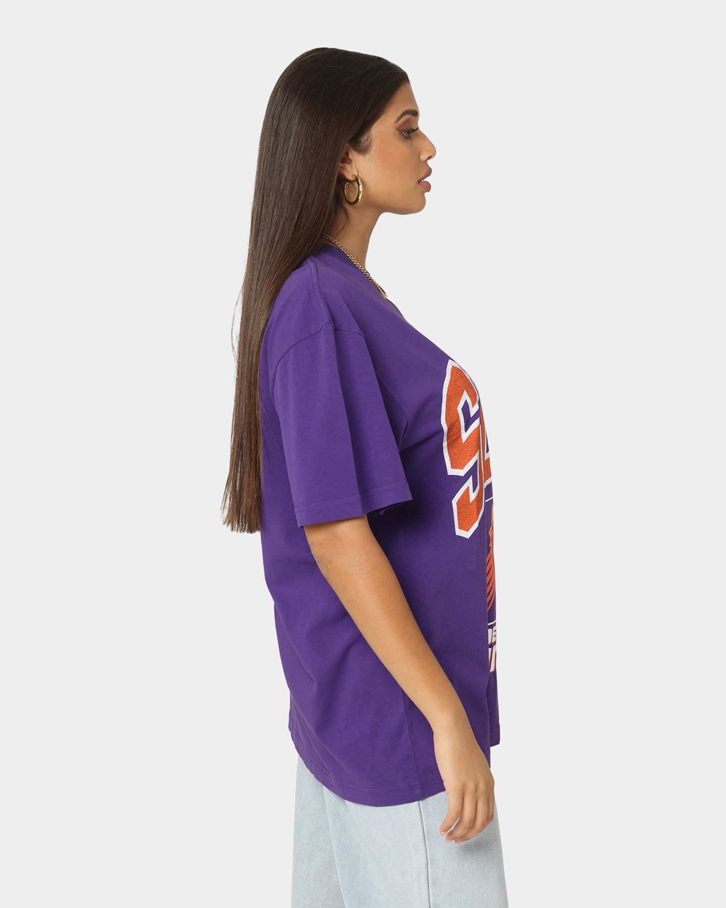 Mitchell & Ness Phoenix Suns XL Arch Vintage T-Shirt Faded Purple Style001