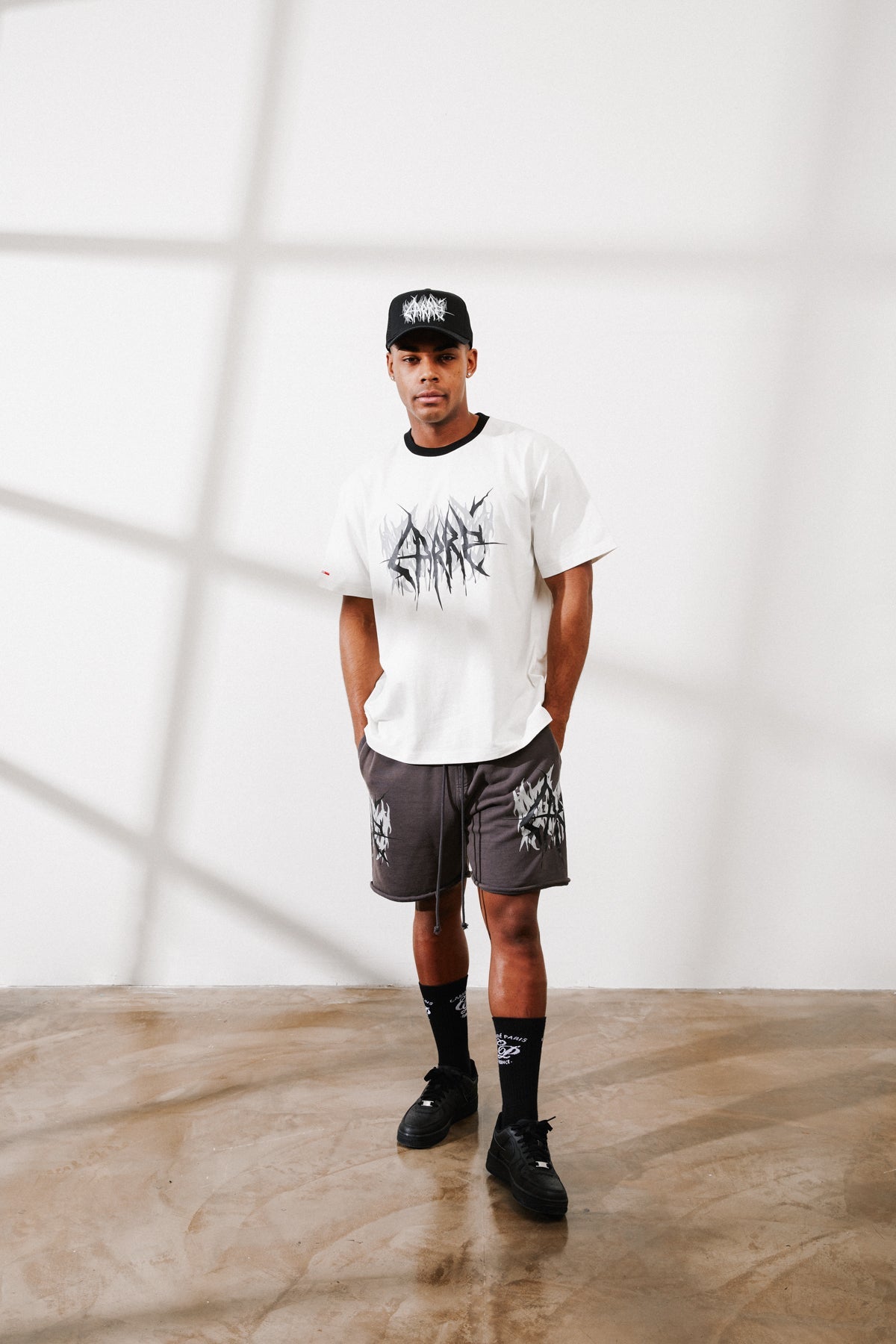 Carre Metalle Oversized T-Shirt Off White/Black