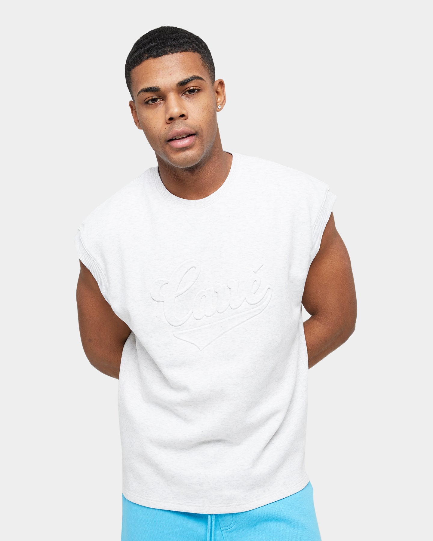 Carre Forme Muscle T-Shirt Light Grey