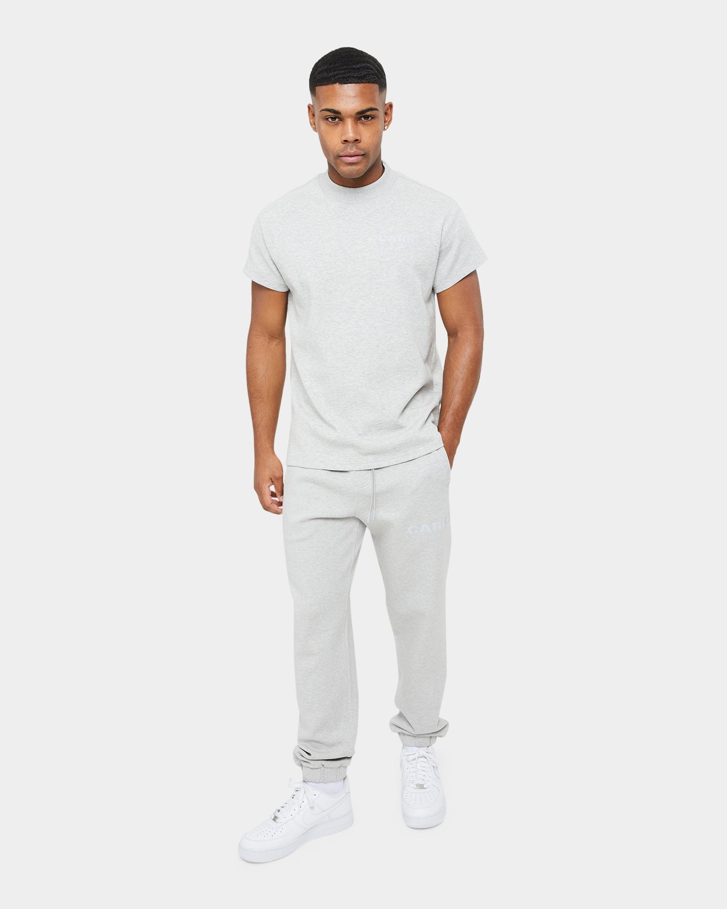 Carre Premium Motion Double Mockneck T-shirt Grey Marle