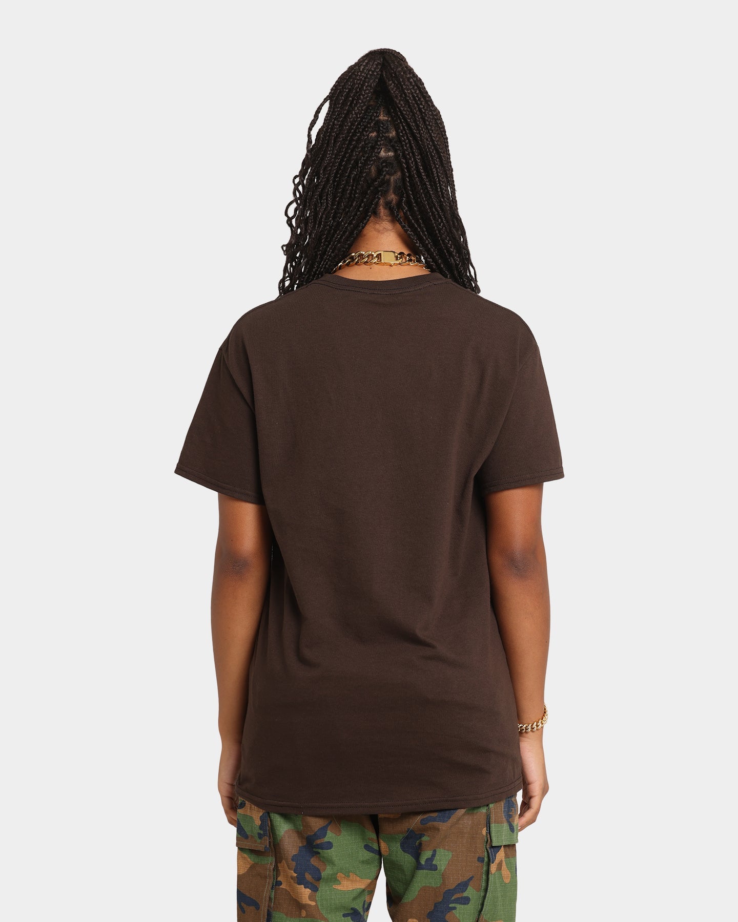 Majestic Athletic Houston Astros Team Stack Script Short Sleeve T-Shirt Dark Chocolate Style001