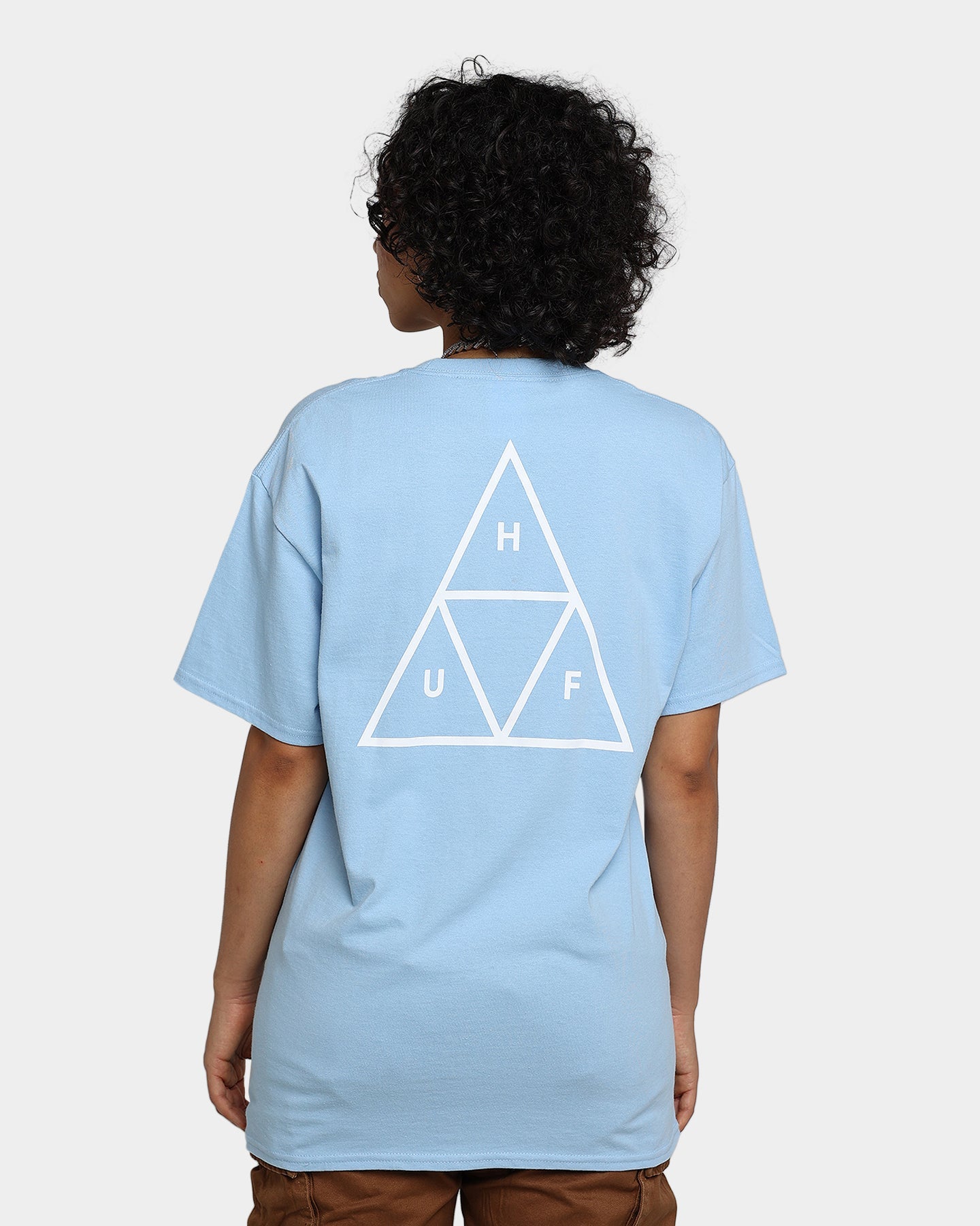HUF Essentials T-Shirt Light Blue Style001