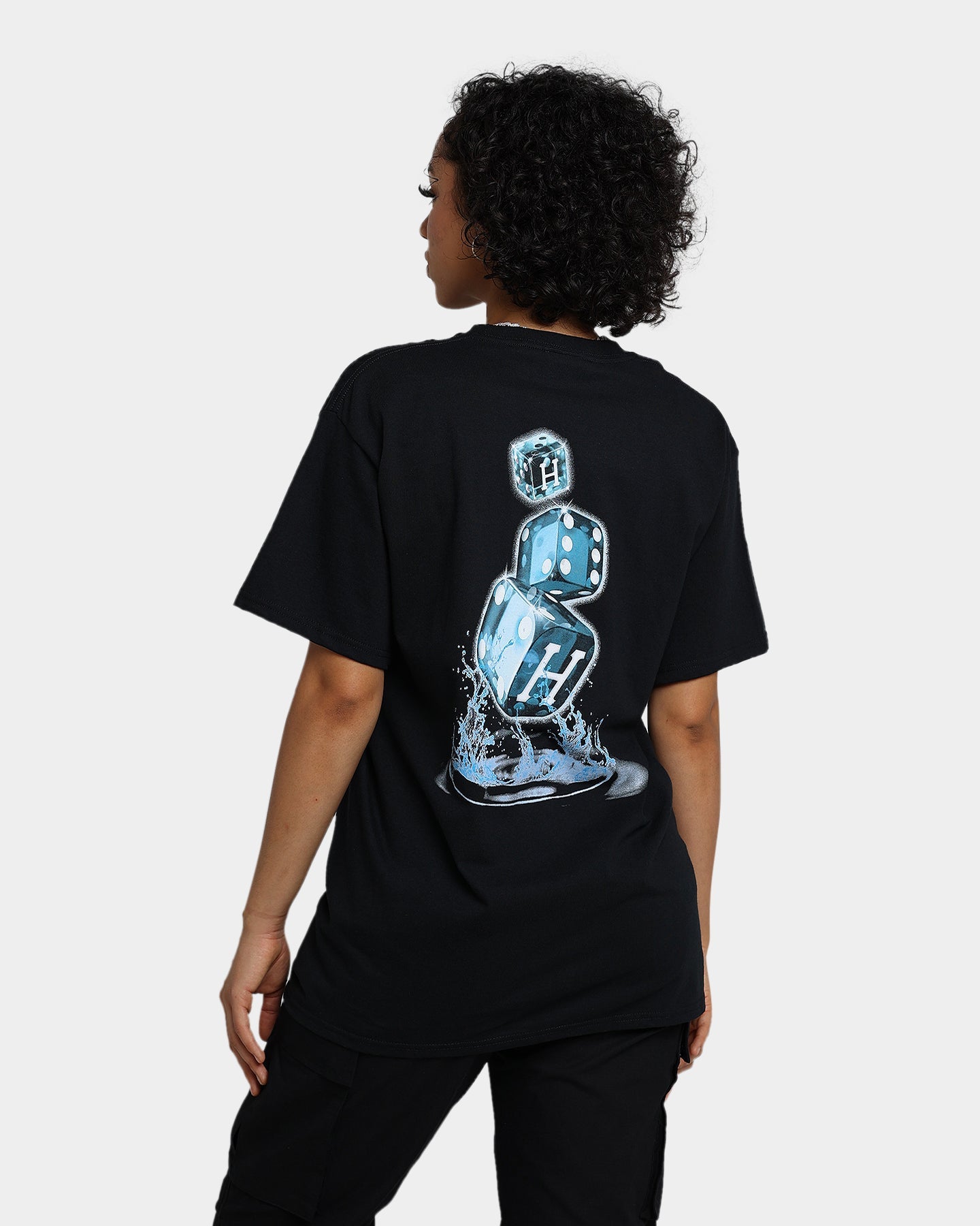 HUF Ice Dice T-Shirt Black Style001