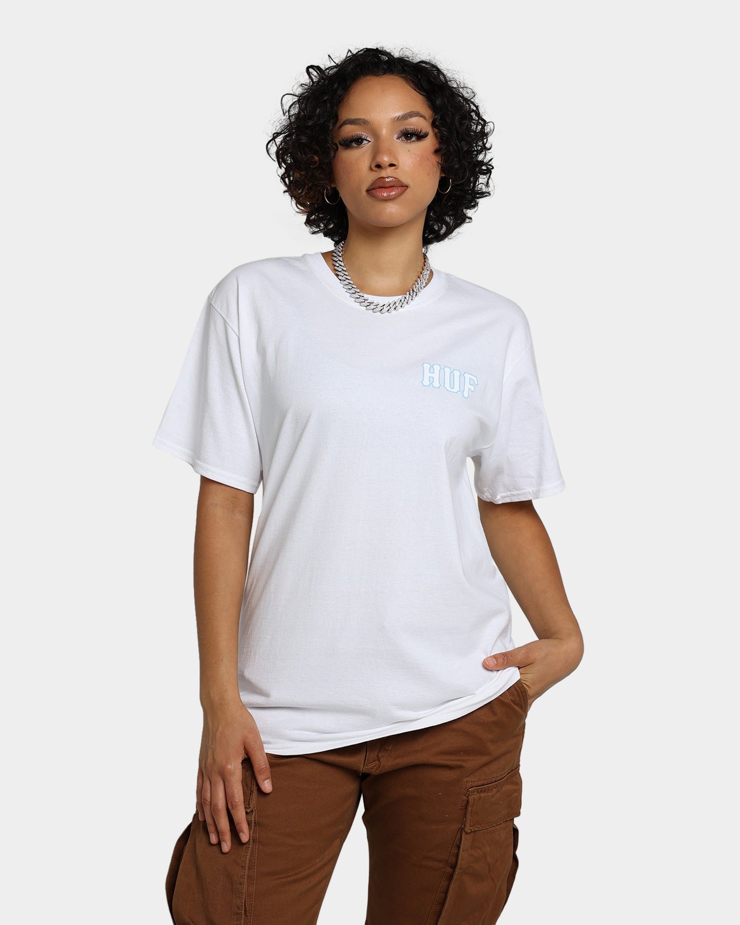 HUF Ice Dice T-Shirt White Style001