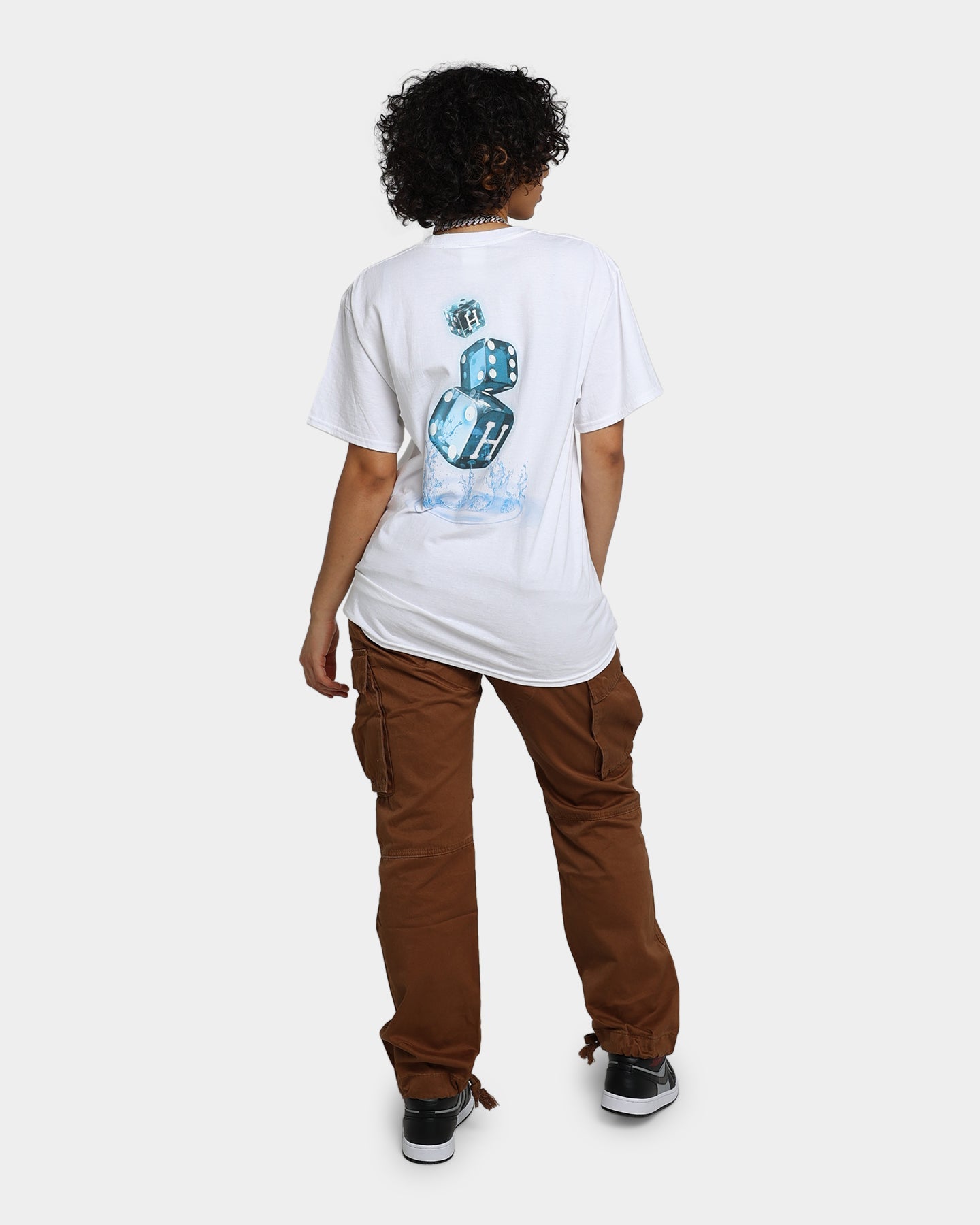 HUF Ice Dice T-Shirt White Style001