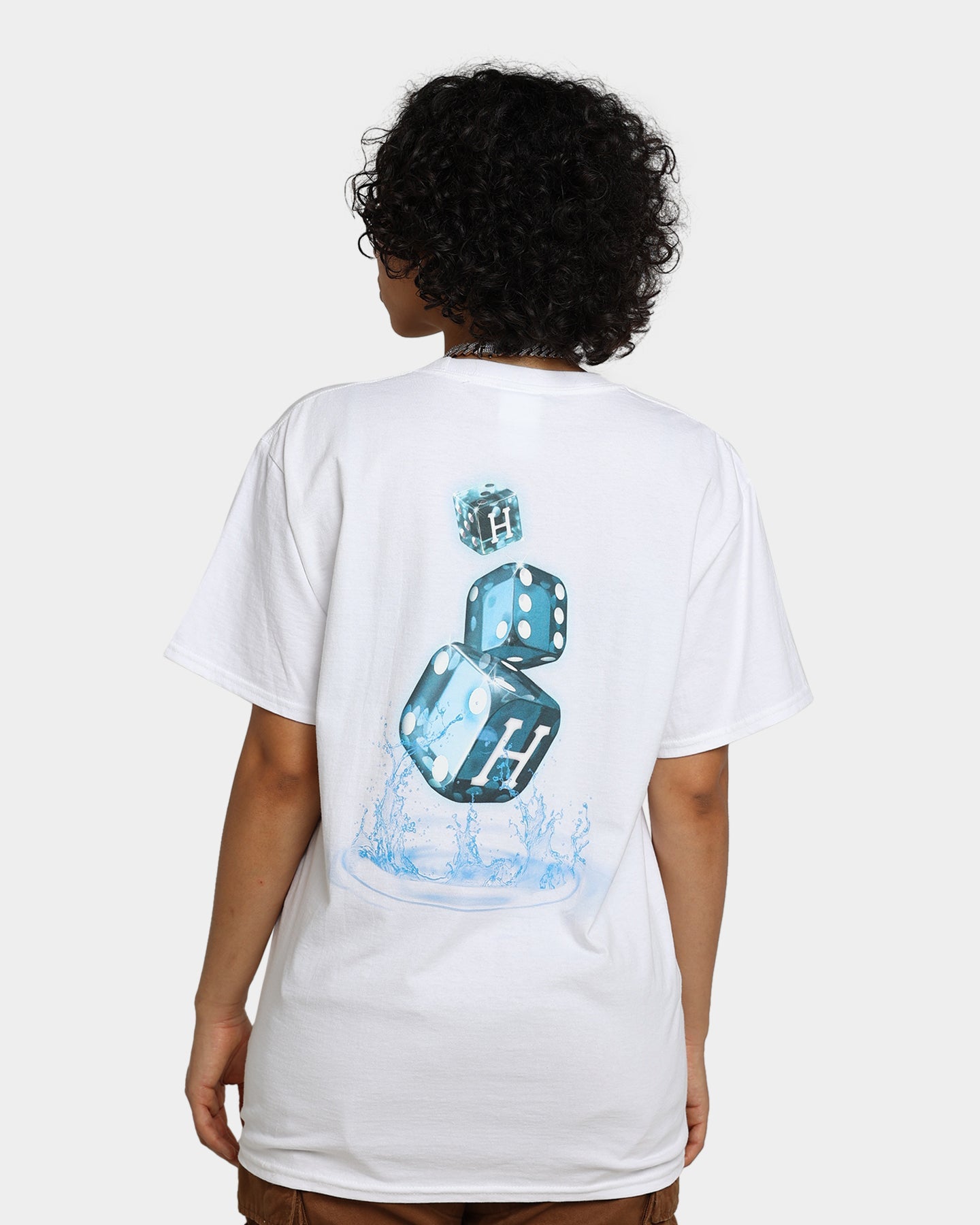HUF Ice Dice T-Shirt White Style001