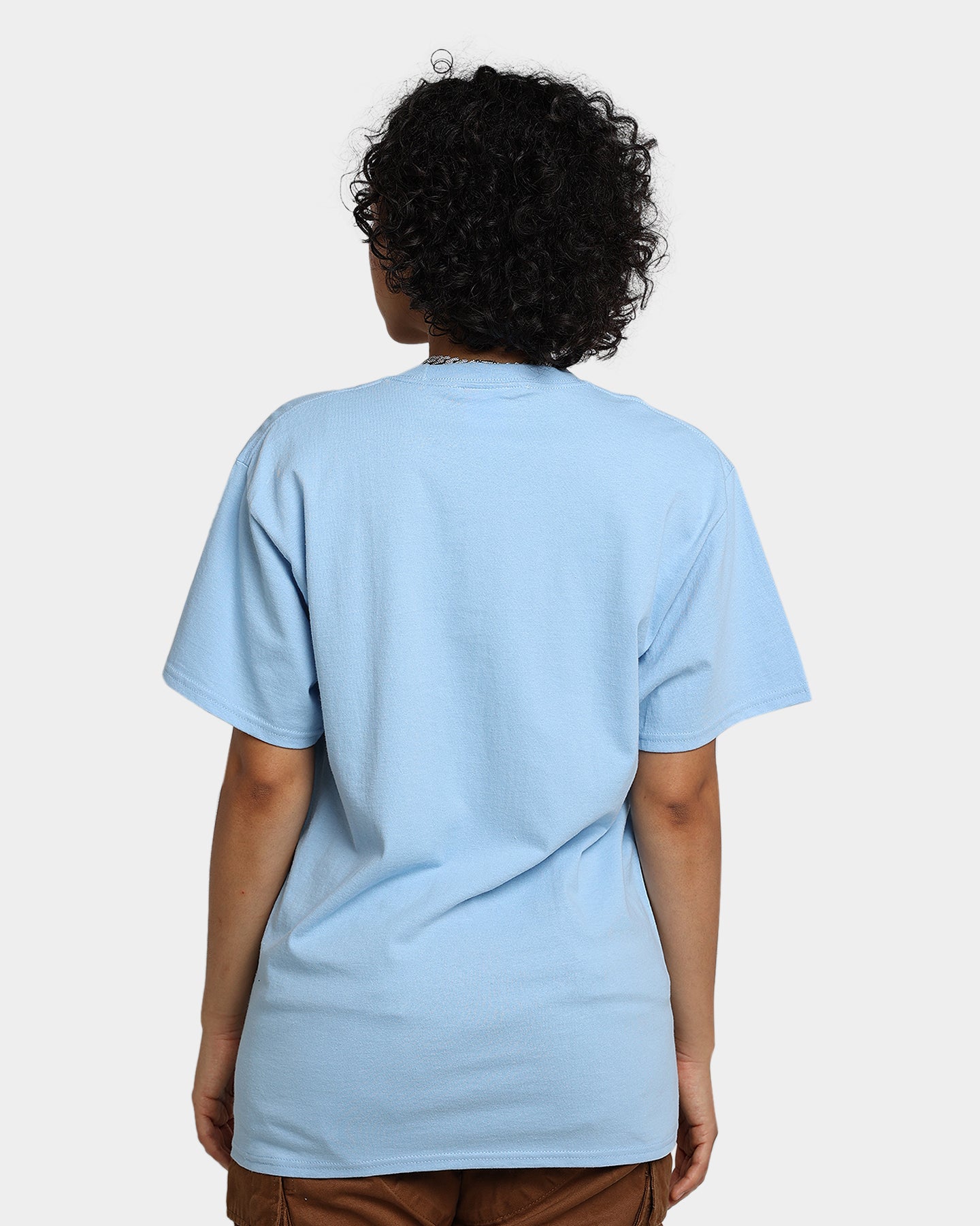 HUF Que Como T-Shirt Light Blue Style001