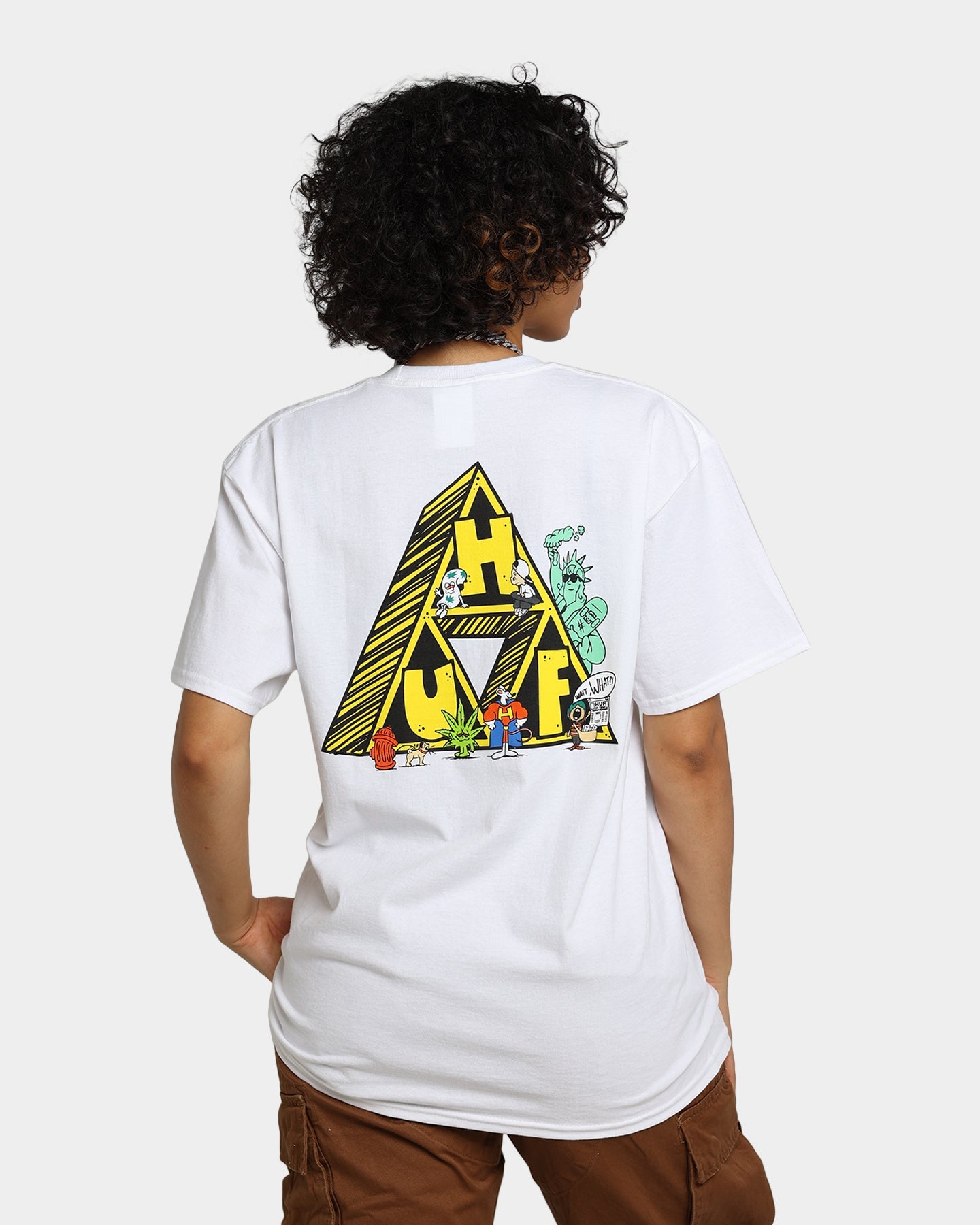 HUF Saturday Morning T-Shirt White Style001
