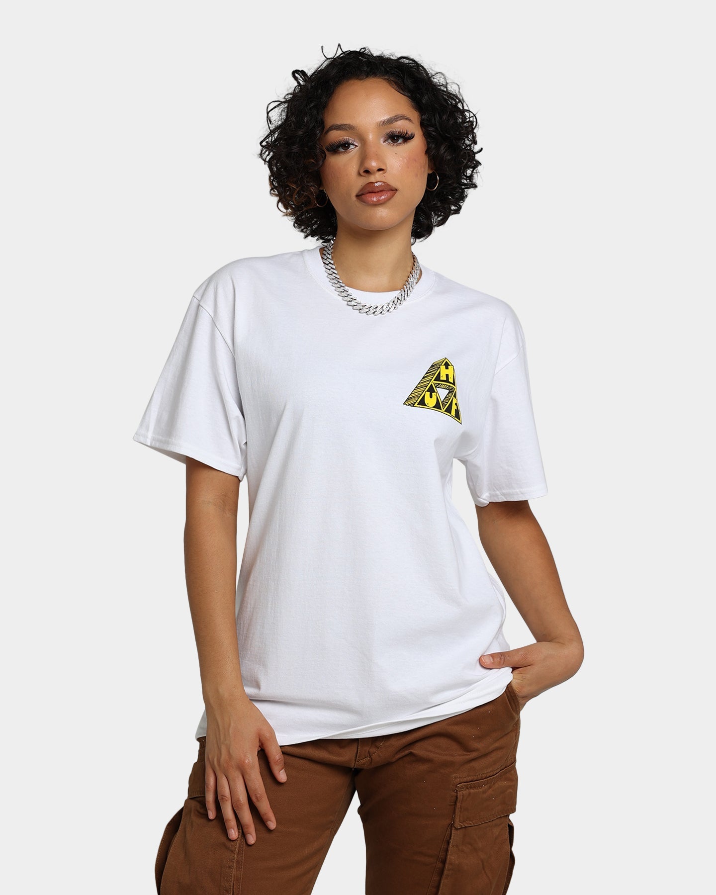 HUF Saturday Morning T-Shirt White Style001