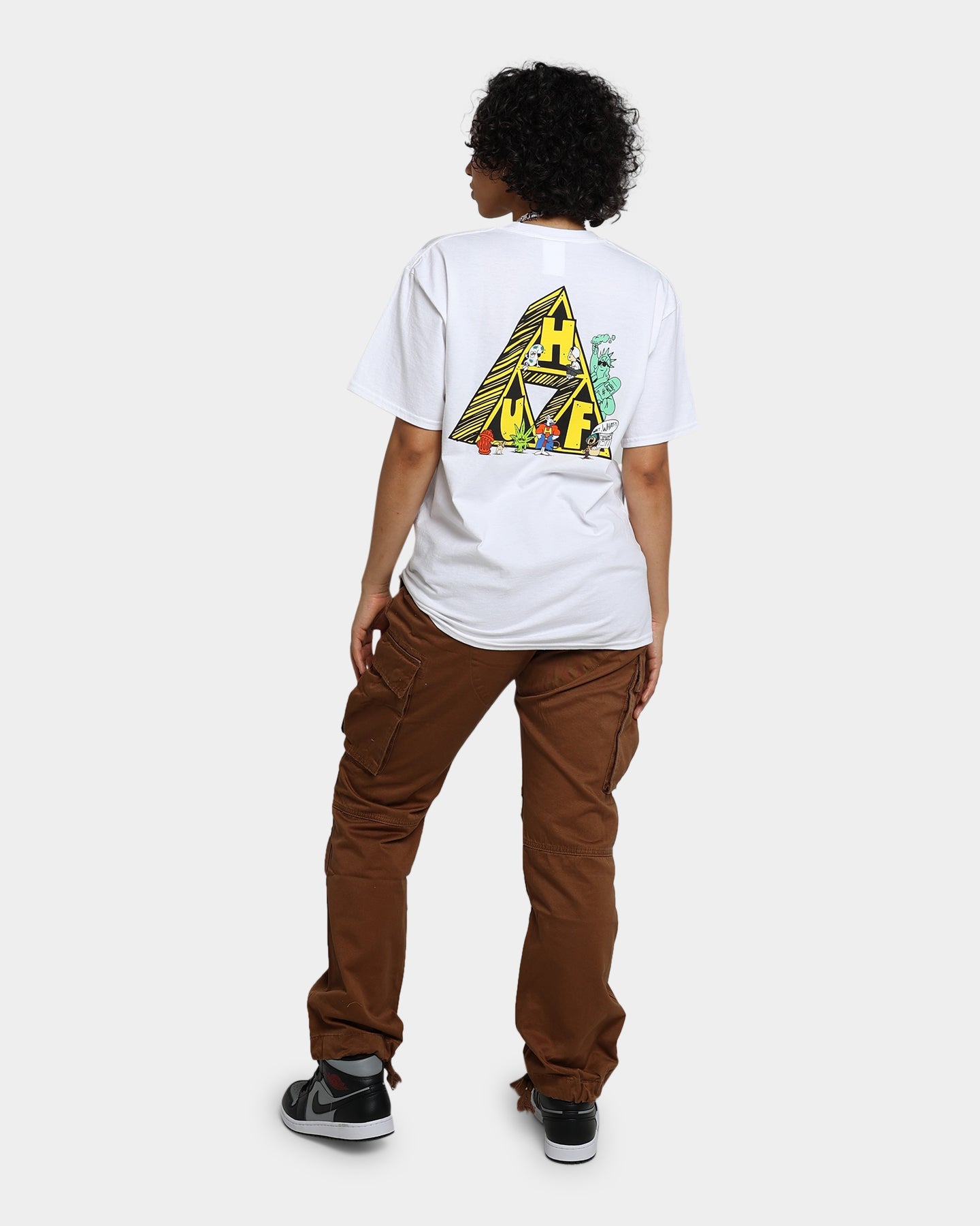 HUF Saturday Morning T-Shirt White Style001