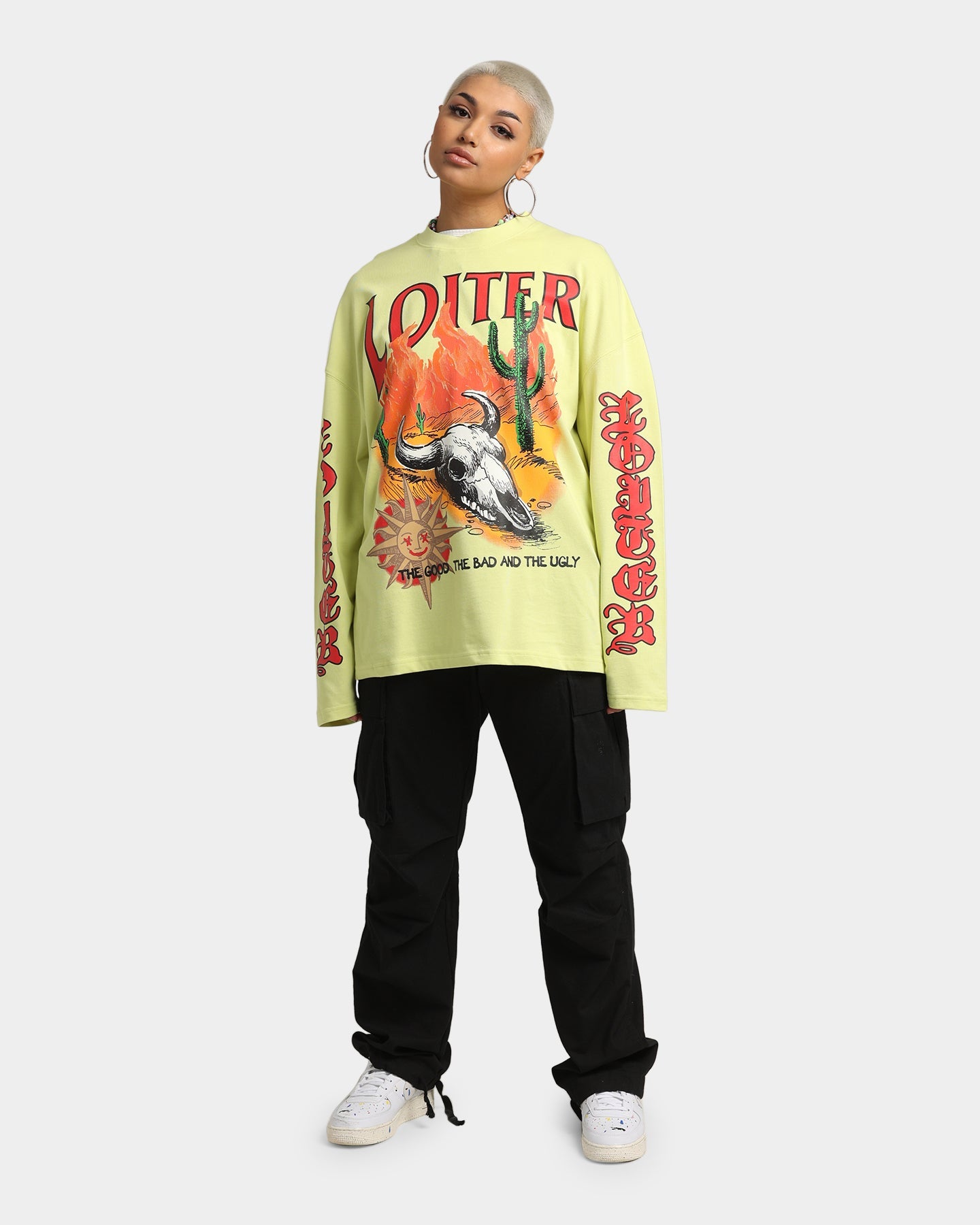 Loiter Rodeo Long Sleeve T-Shirt Yellow Style001