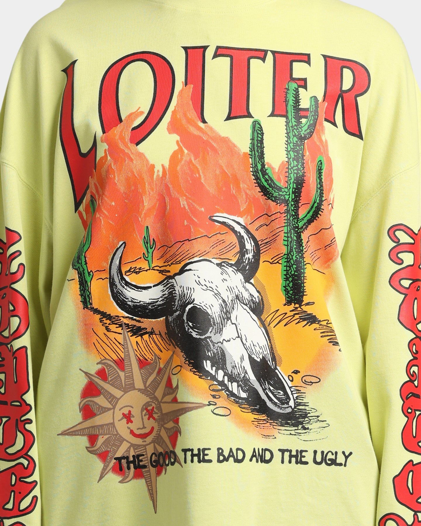 Loiter Rodeo Long Sleeve T-Shirt Yellow Style001
