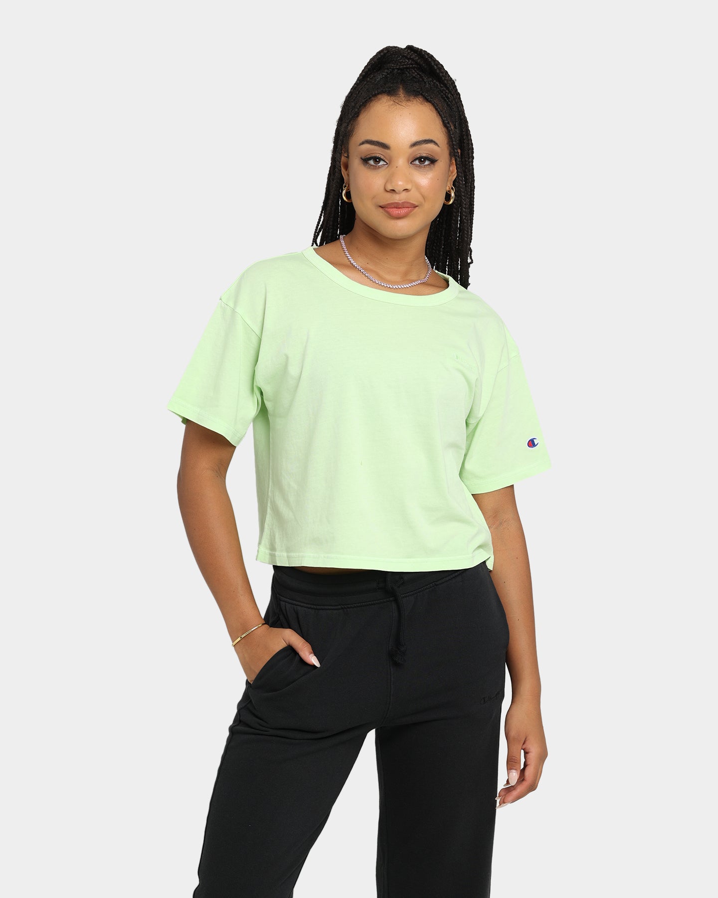 Champion Women's Vintage Dye T-Shirt Mint Green
