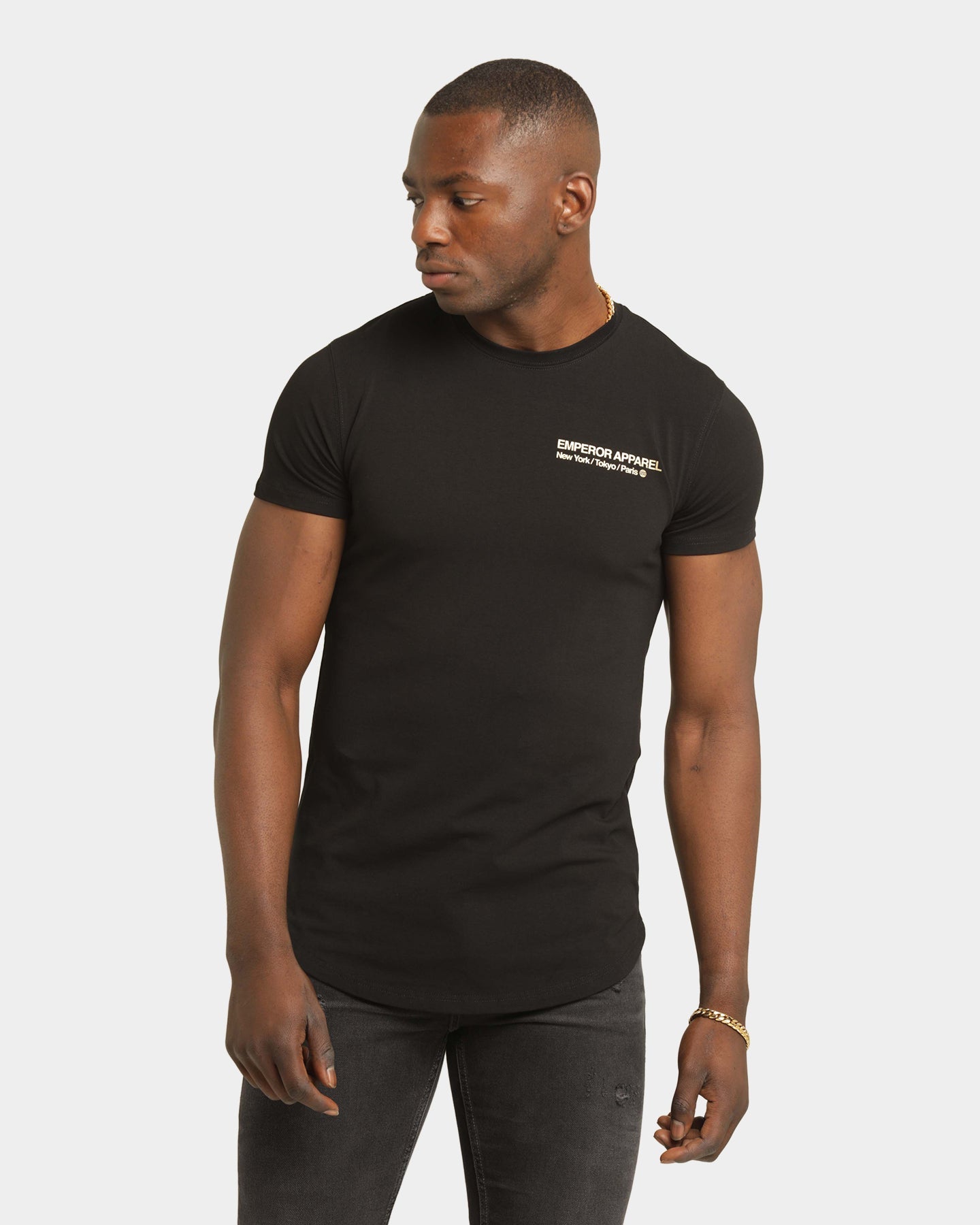 Emperor Apparel Inner City After Dark Short Sleeve T-Shirt Black/Gold