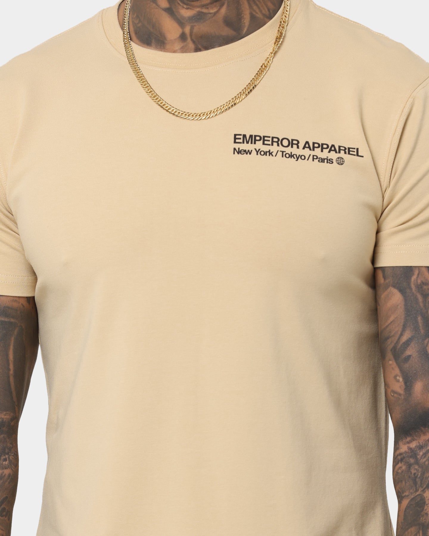 Emperor Apparel Inner City After Dark Short Sleeve T-Shirt Sand/Black