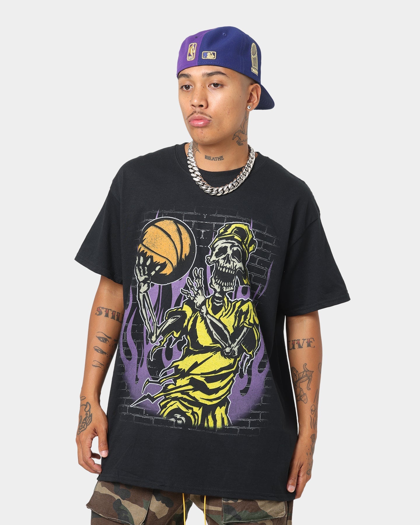Goat Crew Baller Skeleton T-Shirt Black