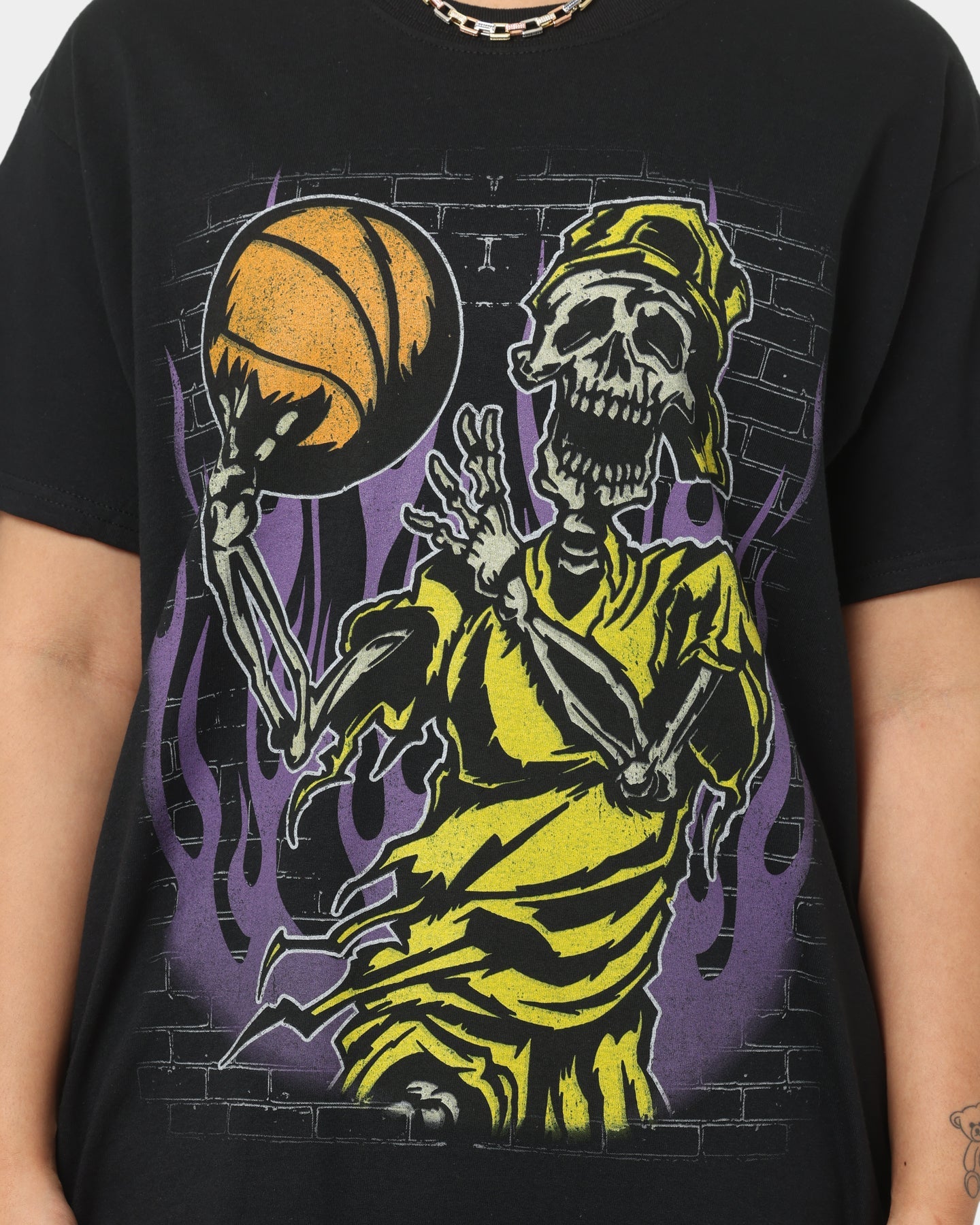 Goat Crew Baller Skeleton T-Shirt Black Style001