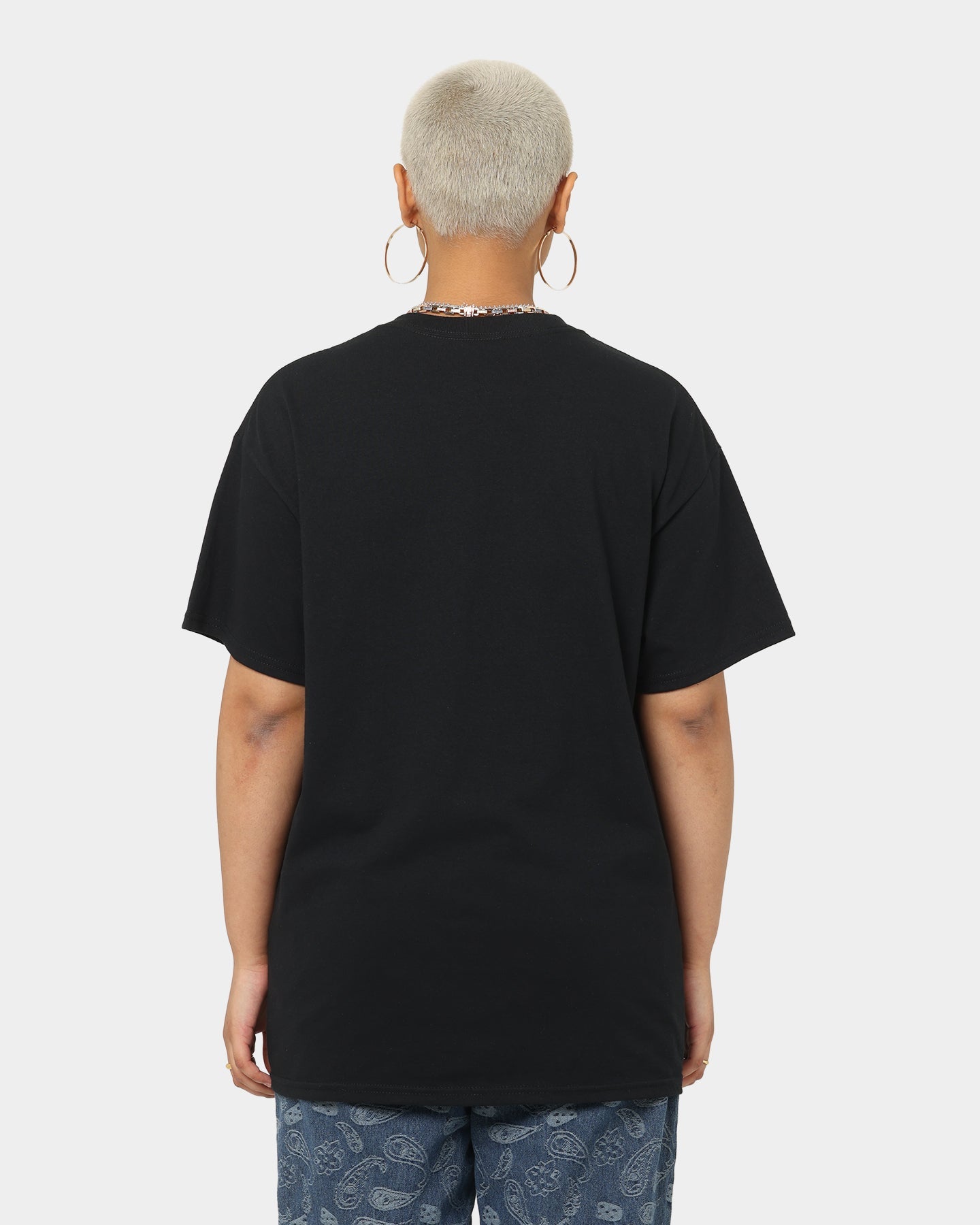 Goat Crew Drip Logo T-Shirt Black/Blue/Orange Style001