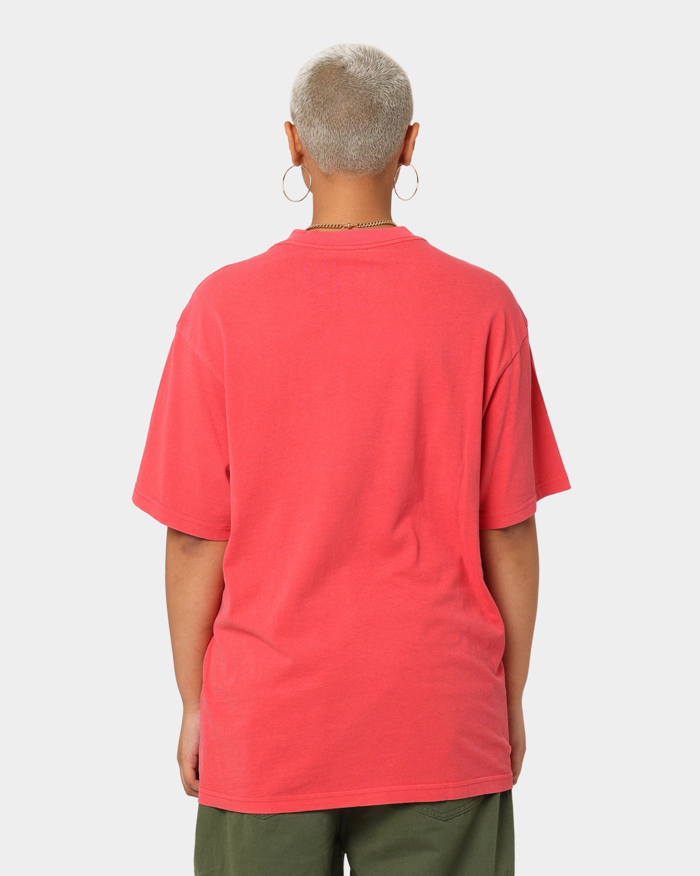 Mitchell & Ness Chicago Bulls Hoop T-Shirt Faded Red Style001