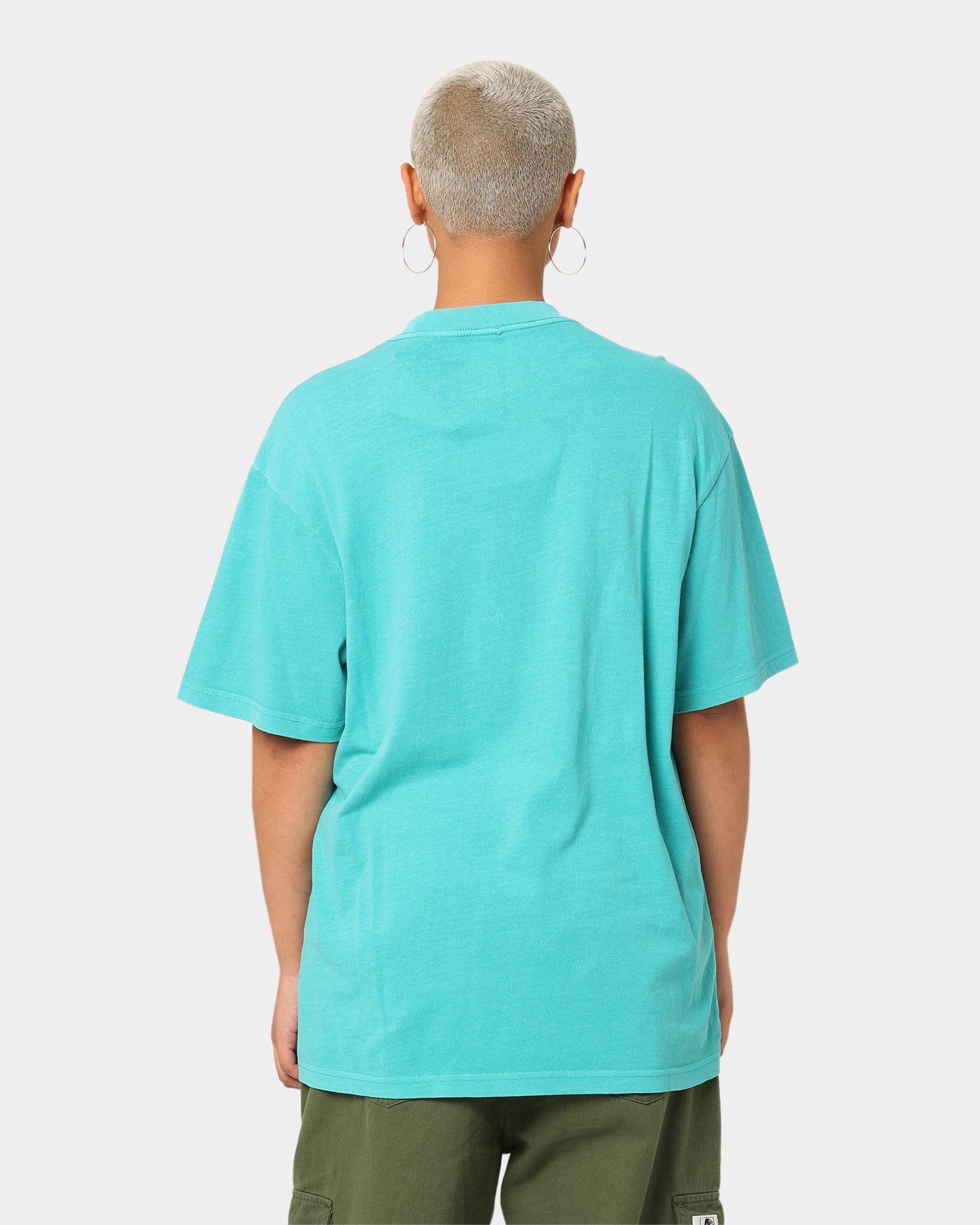 Mitchell & Ness Charlotte Hornets Hoop T-Shirt Faded Teal Style001