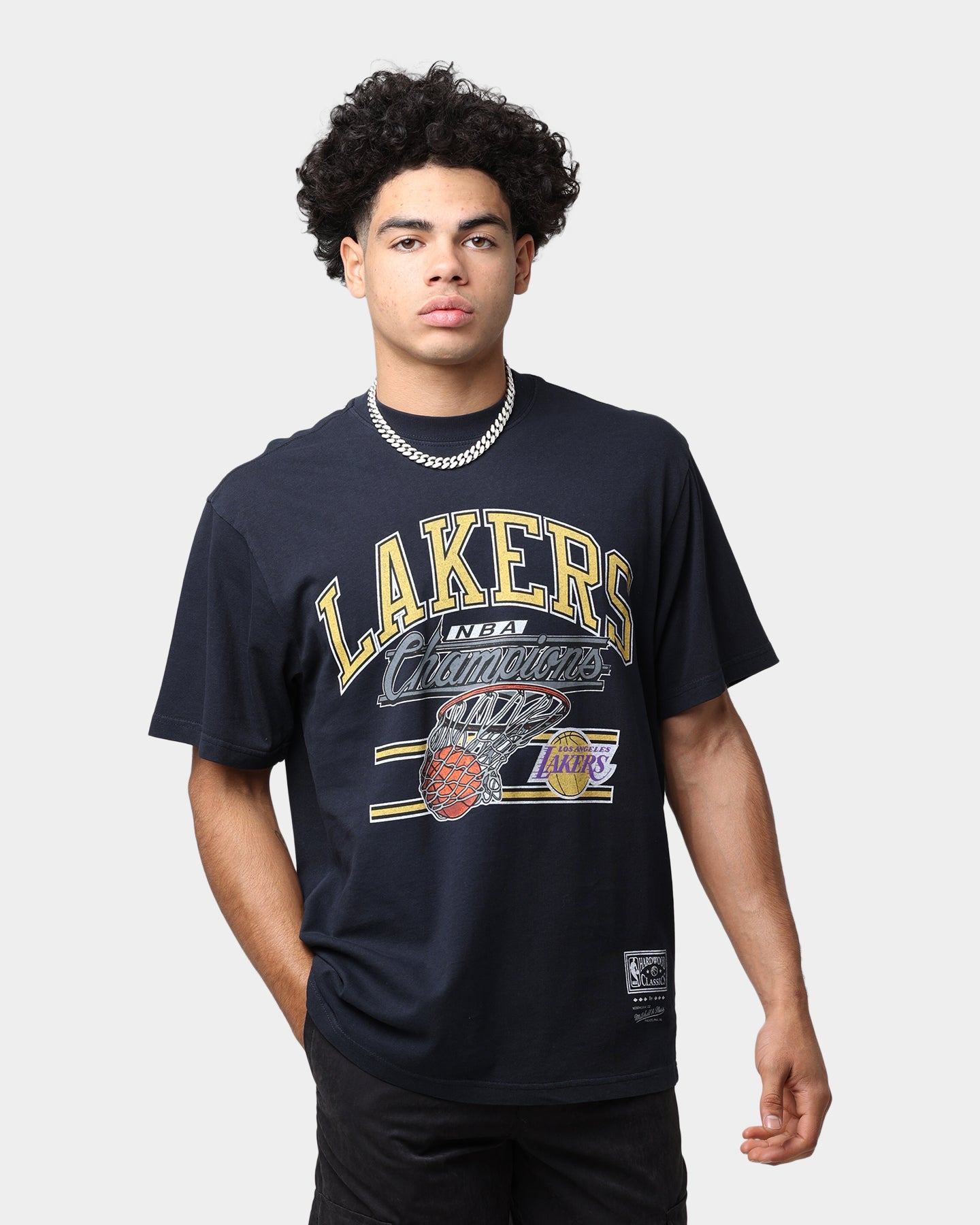 Mitchell & Ness Los Angeles Lakers T-Shirt Faded Black