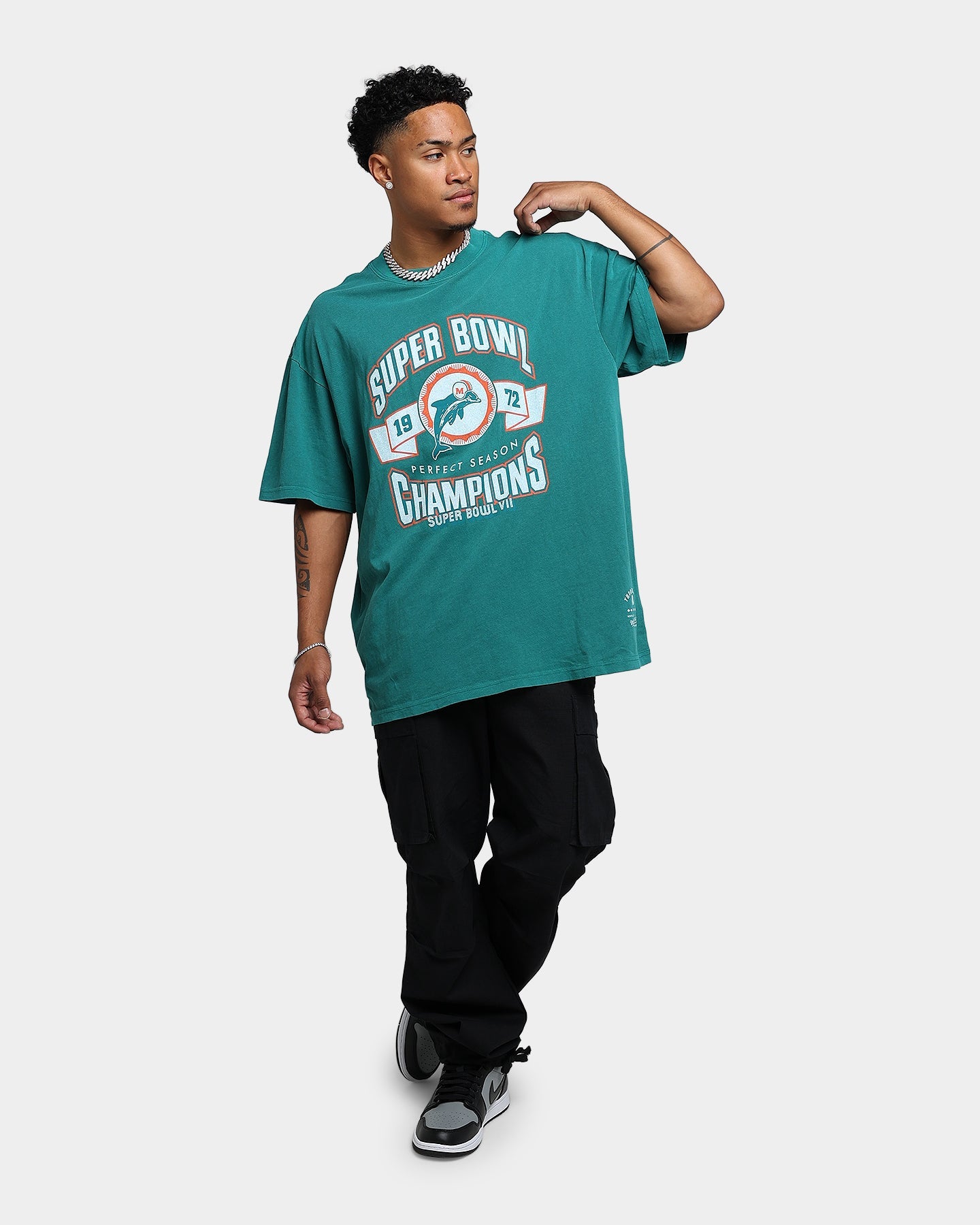 Mitchell & Ness Perfect Season T-Shirt Faded Teal