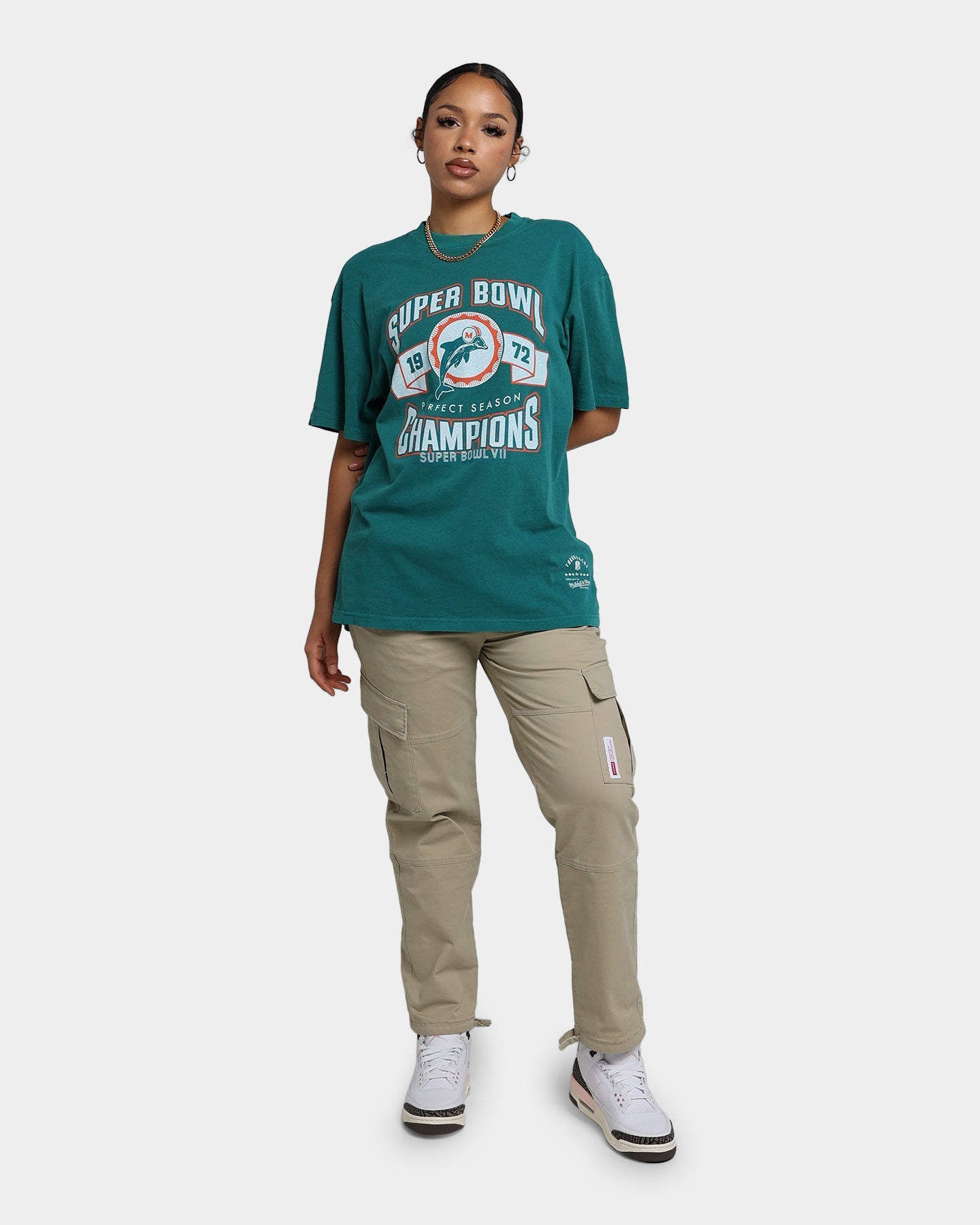 Mitchell & Ness Perfect Season T-Shirt Faded Teal Style001