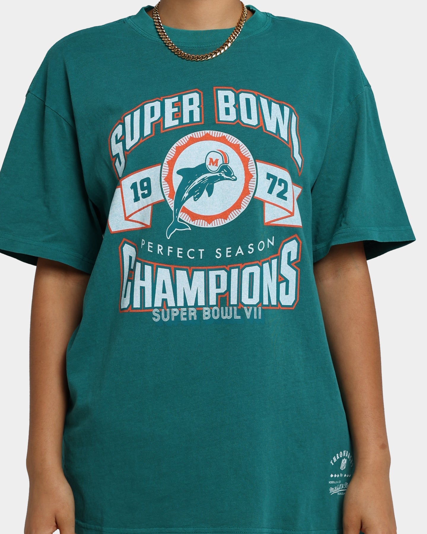 Mitchell & Ness Perfect Season T-Shirt Faded Teal Style001
