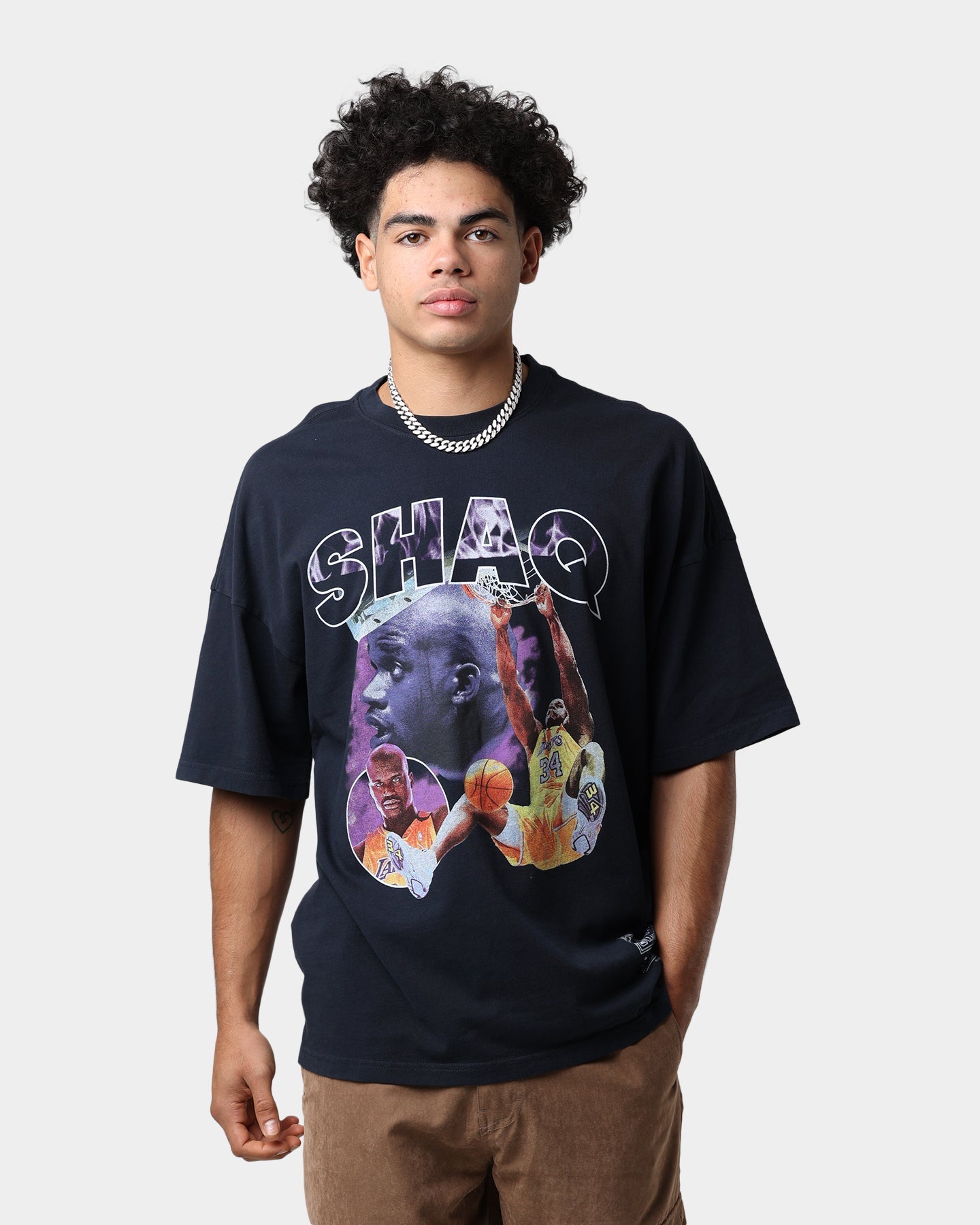Mitchell & Ness Shaq T-Shirt Faded Black