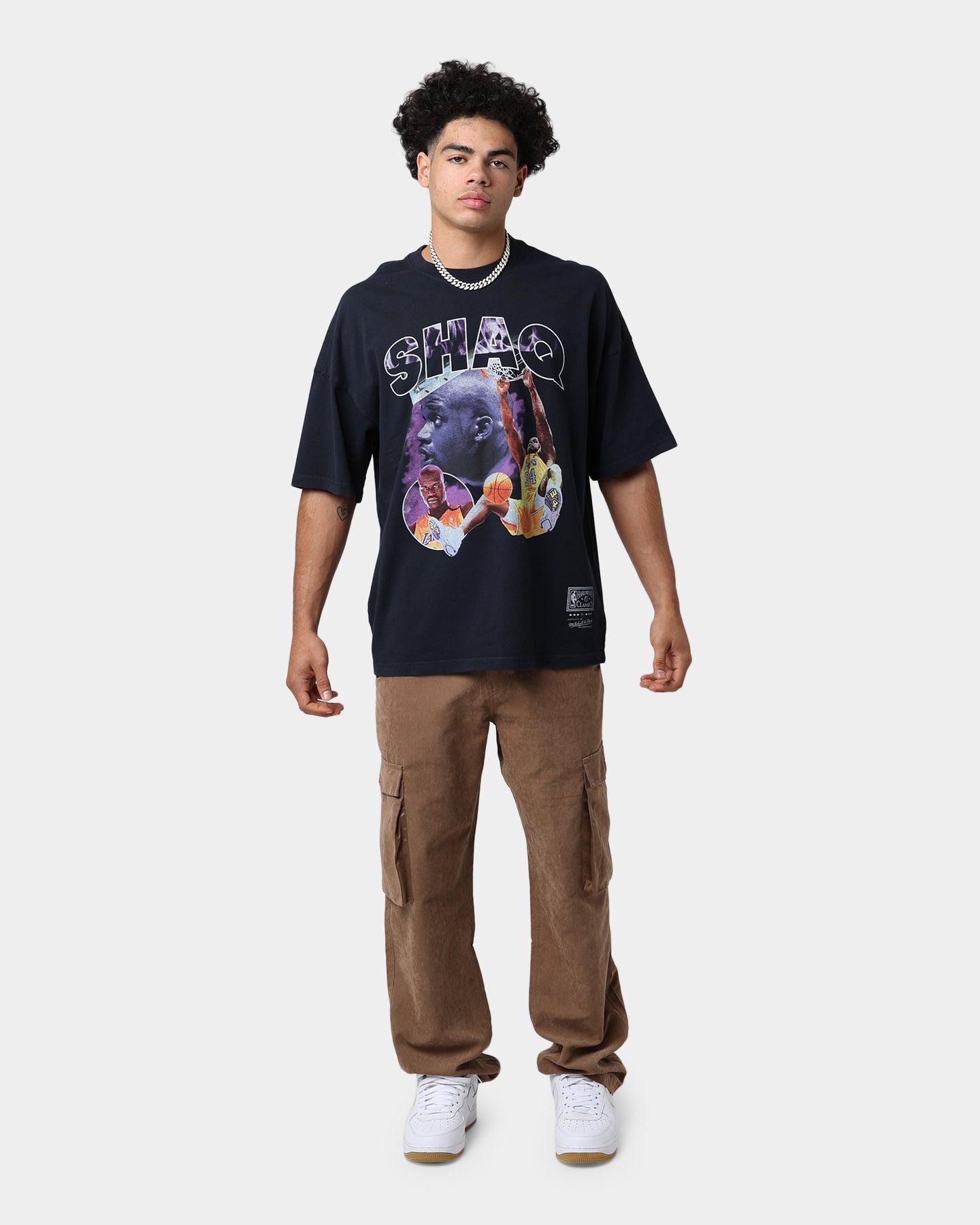 Mitchell & Ness Shaq T-Shirt Faded Black