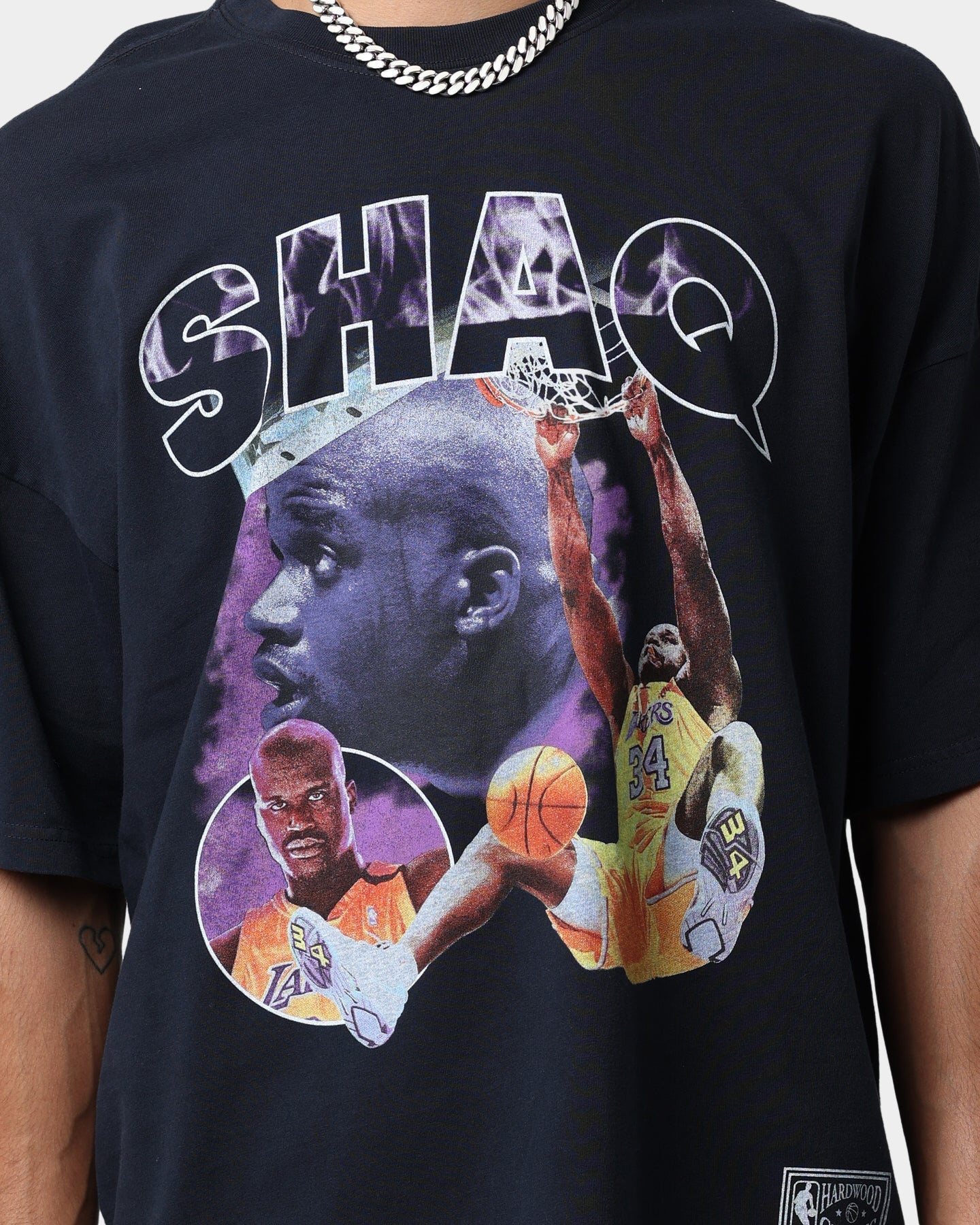 Mitchell & Ness Shaq T-Shirt Faded Black