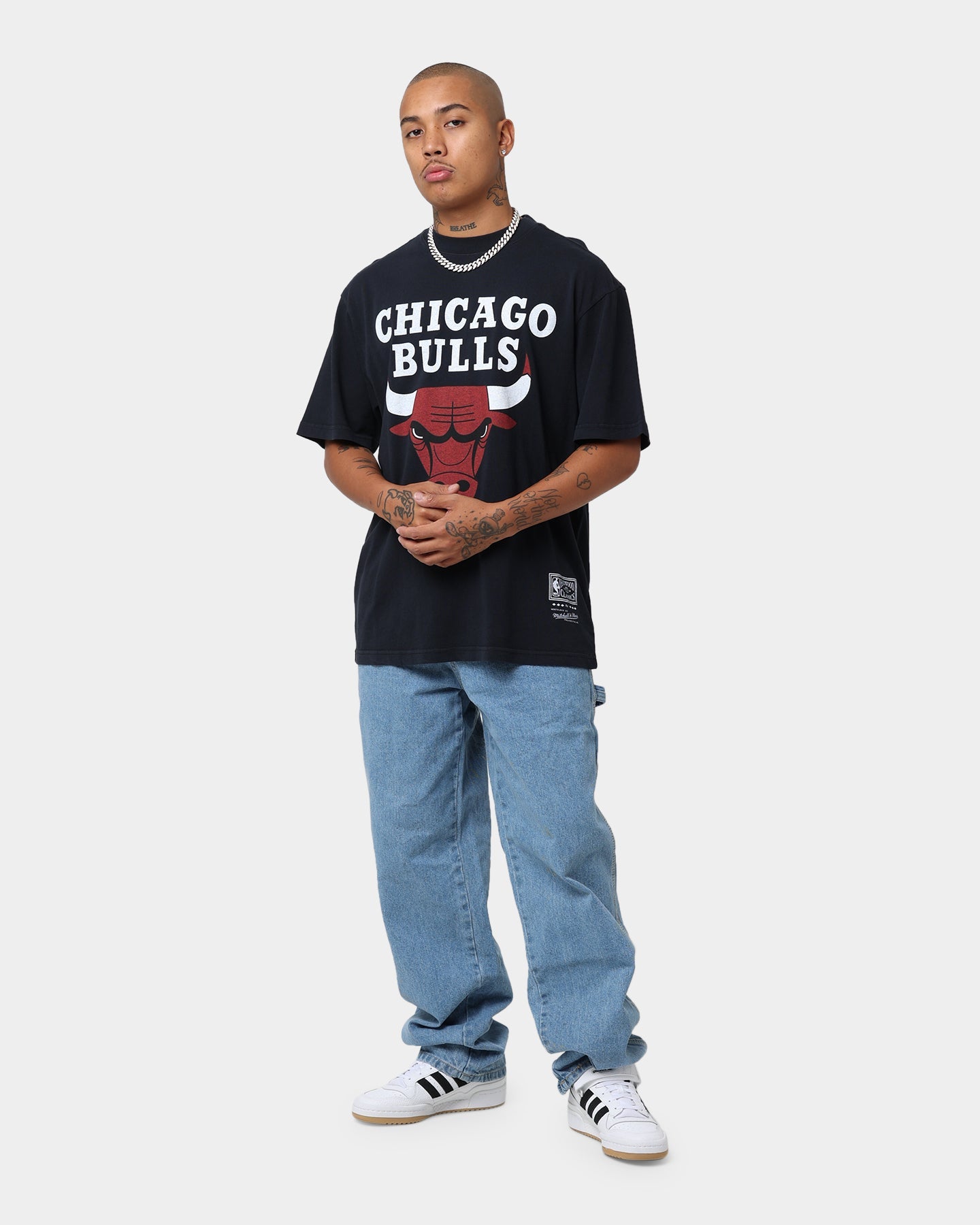 Mitchell & Ness Chicago Bulls Finals Vintage T-Shirt Faded Black