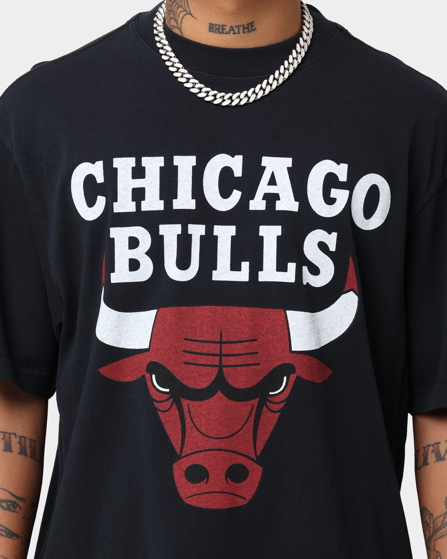 Mitchell & Ness Chicago Bulls Finals Vintage T-Shirt Faded Black