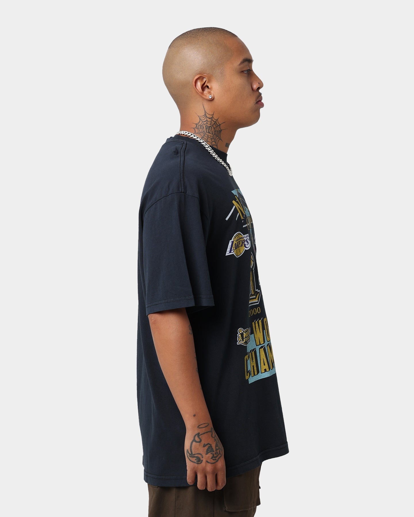 Mitchell & Ness Los Angeles Lakers World Champions T-Shirt Faded Black