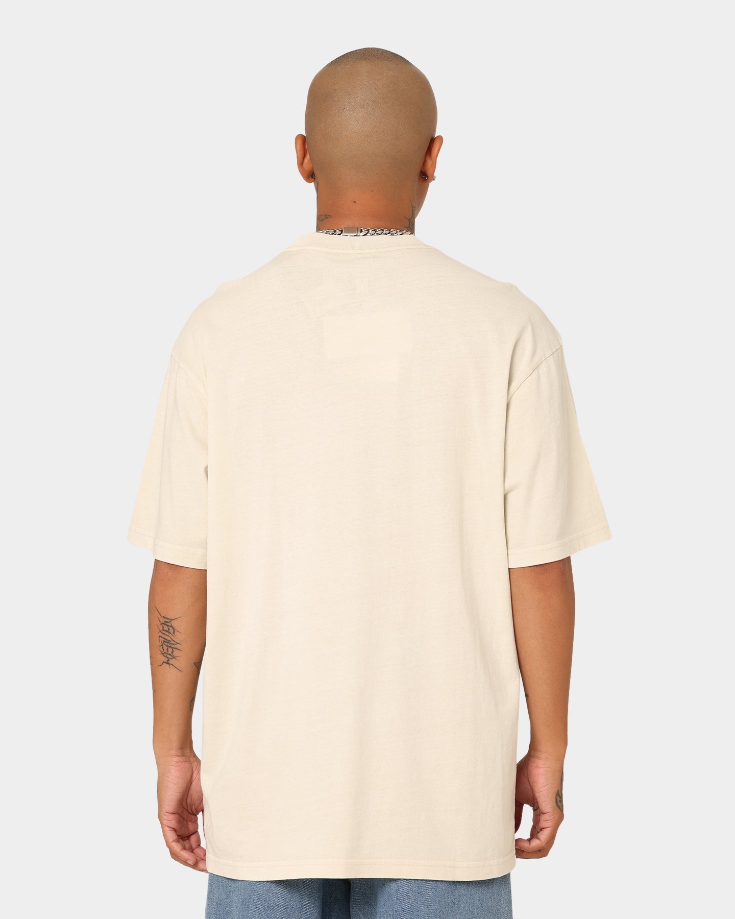 Mitchell & Ness Los Angeles Lakers XL Arch Vintage T-Shirt Faded Khaki