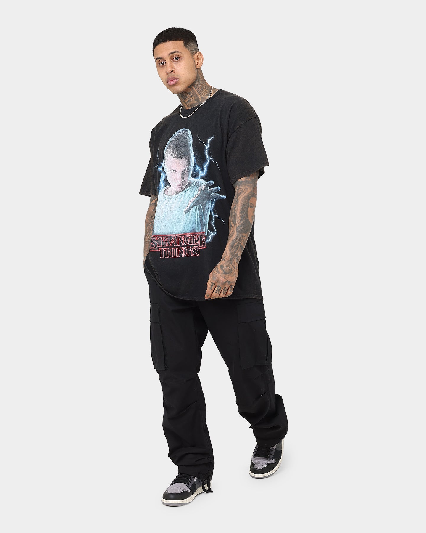 Goat Crew X Stranger Things Eleven Premium Vintage T-Shirt Black Wash