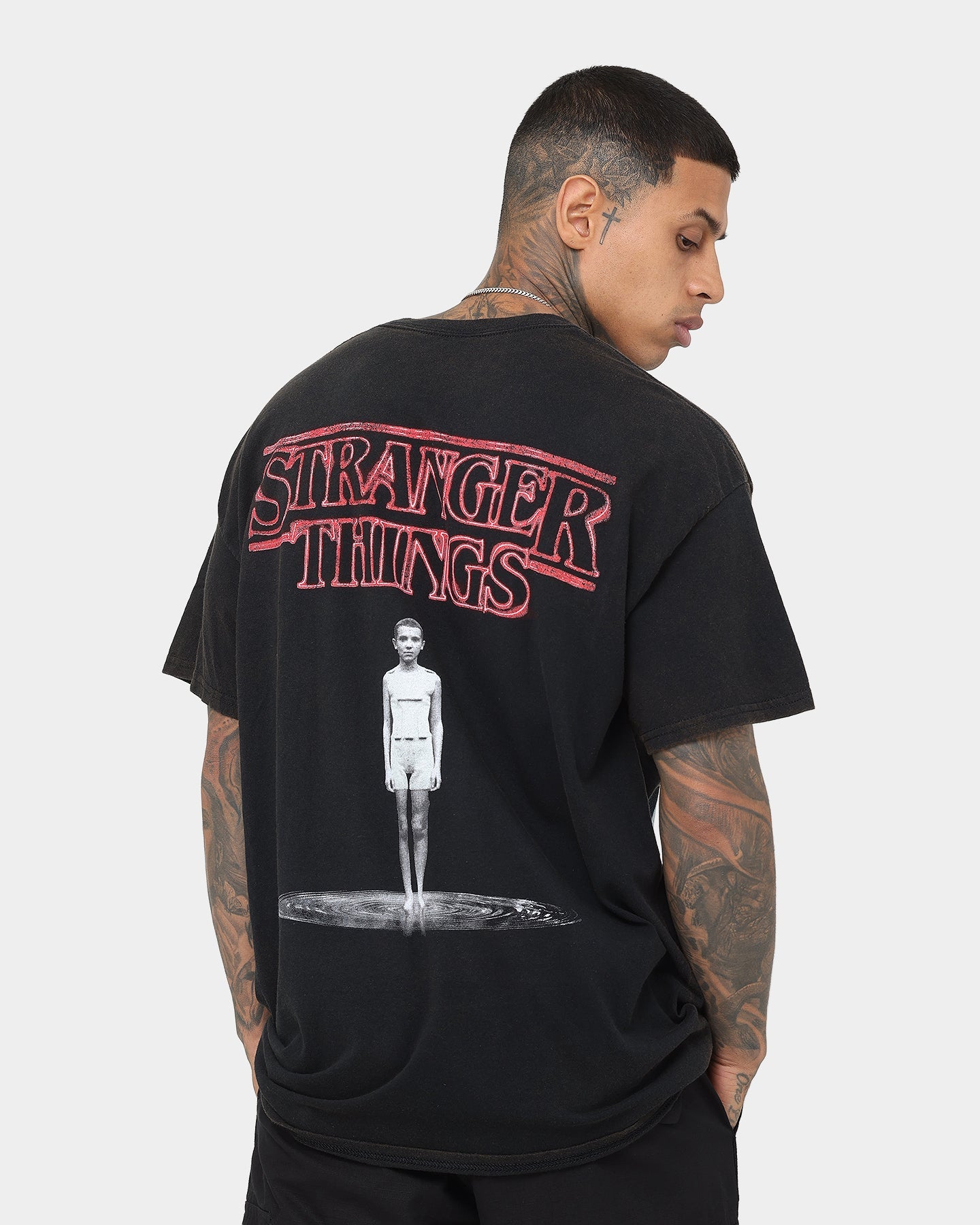 Goat Crew X Stranger Things Eleven Premium Vintage T-Shirt Black Wash