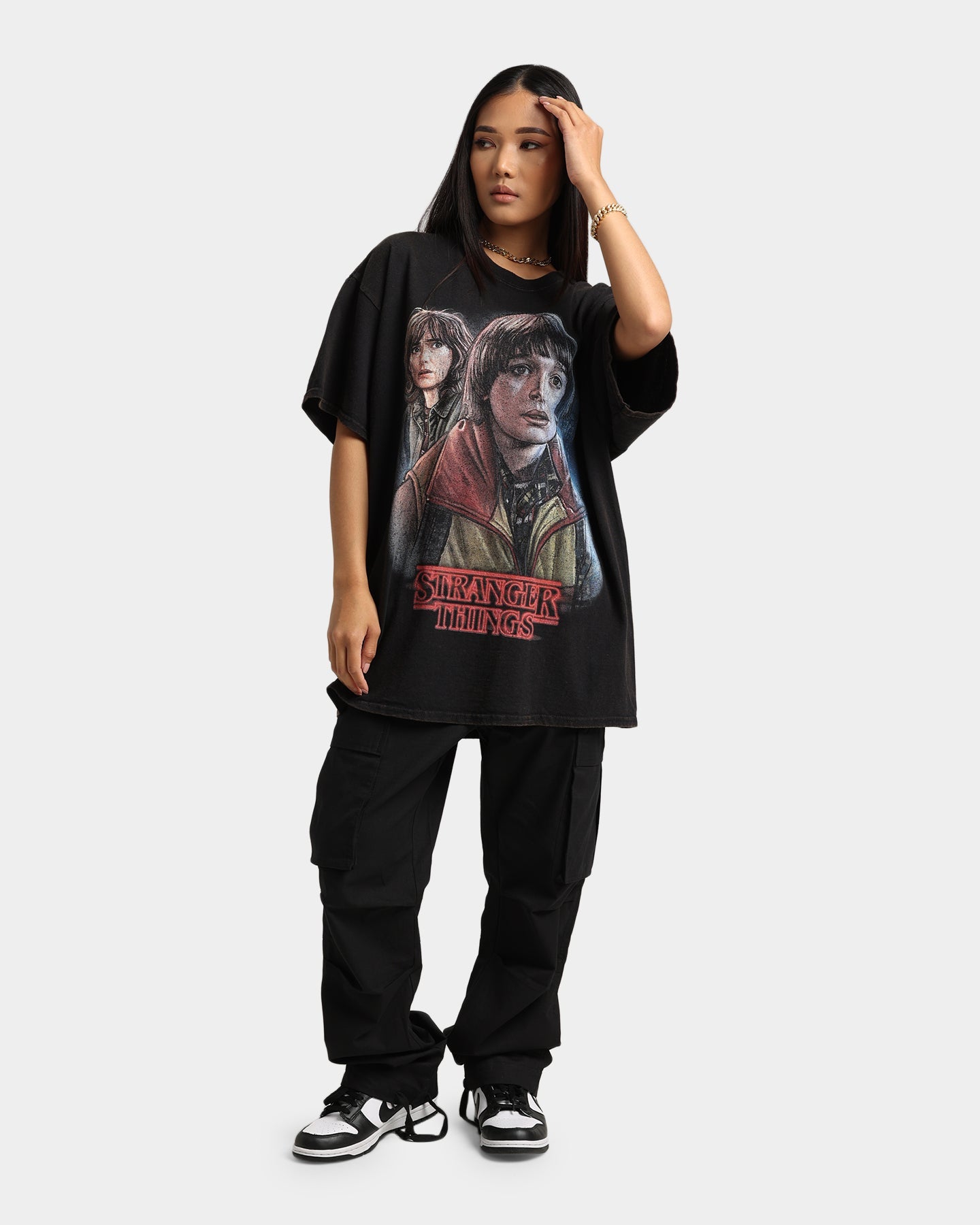 Goat Crew X Stranger Things Will Vintage T-Shirt Black Wash Style001