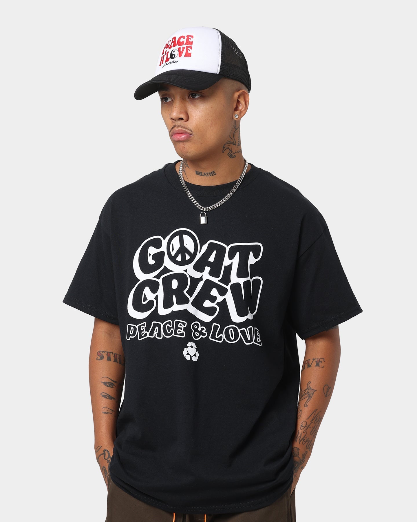Goat Crew Increase Peace T-Shirt Black