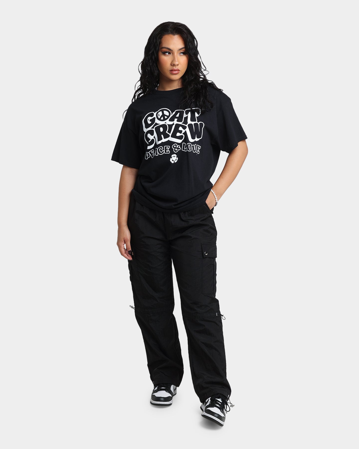 Goat Crew Increase Peace T-Shirt Black Style001