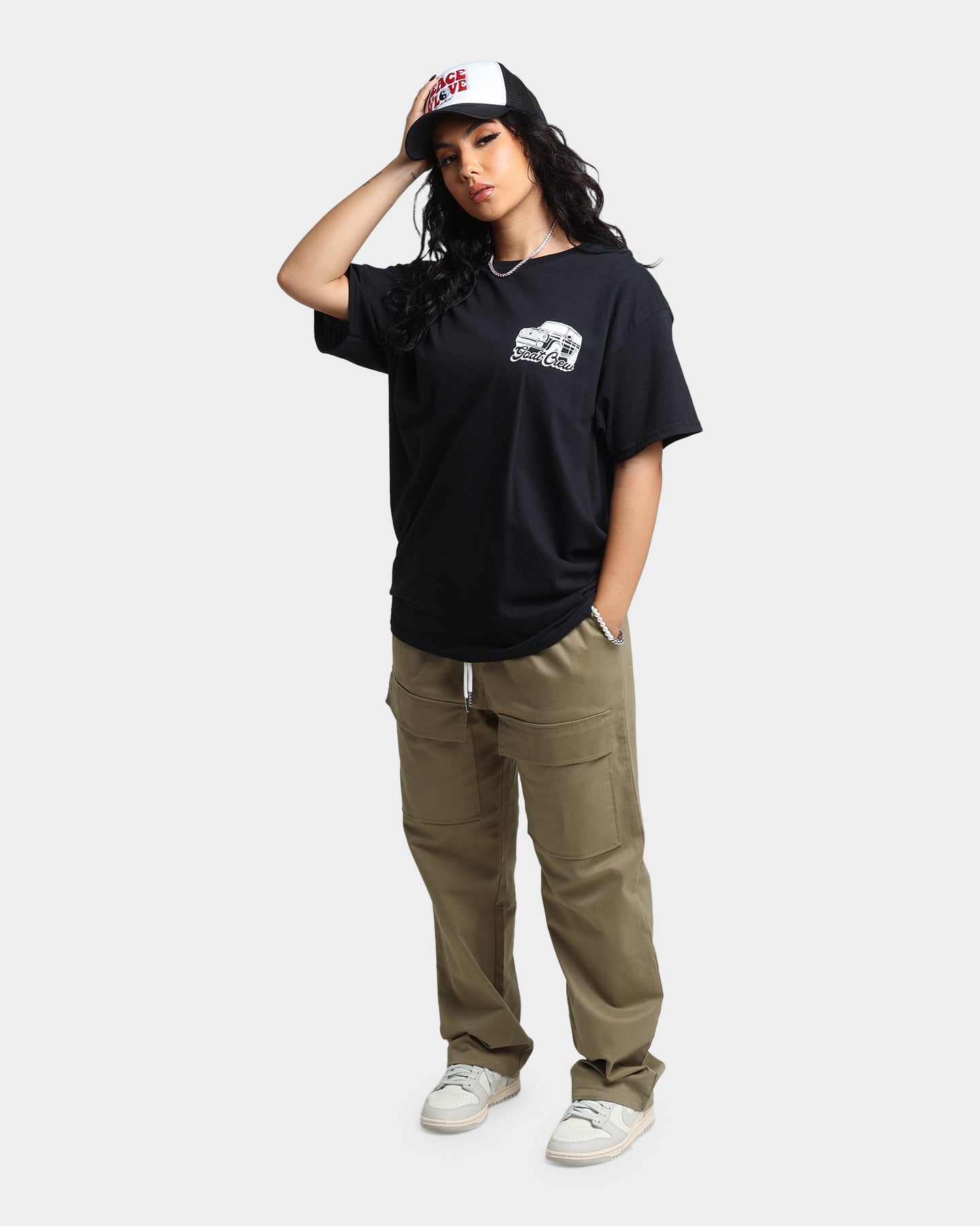 Goat Crew Truck T-Shirt Black Style001